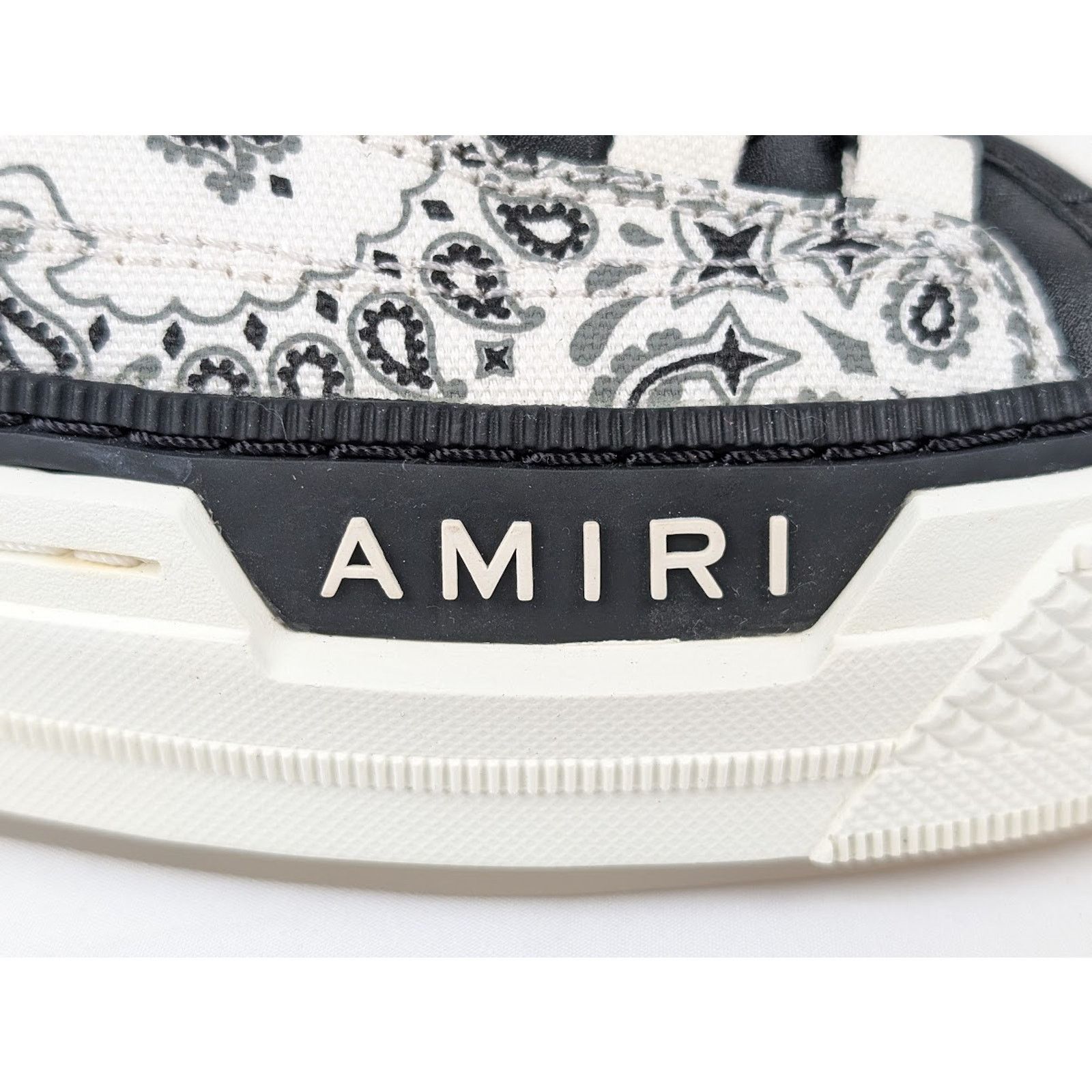 Amiri o1rshd1 Bandana MA Court High Sneakers in White/Black Size US 13 / EU 46 - 5 Thumbnail