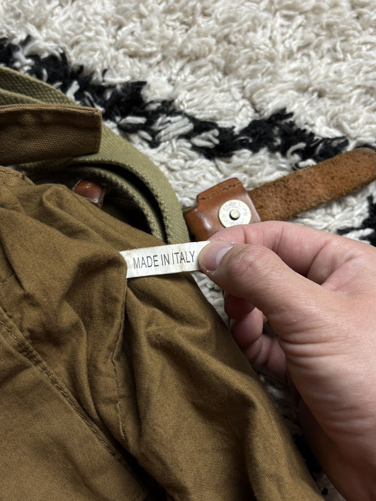 Belstaff Belstaff Vintage Colonial Canvas Leather Shoudler Bag Rare Size ONE SIZE - 13 Thumbnail