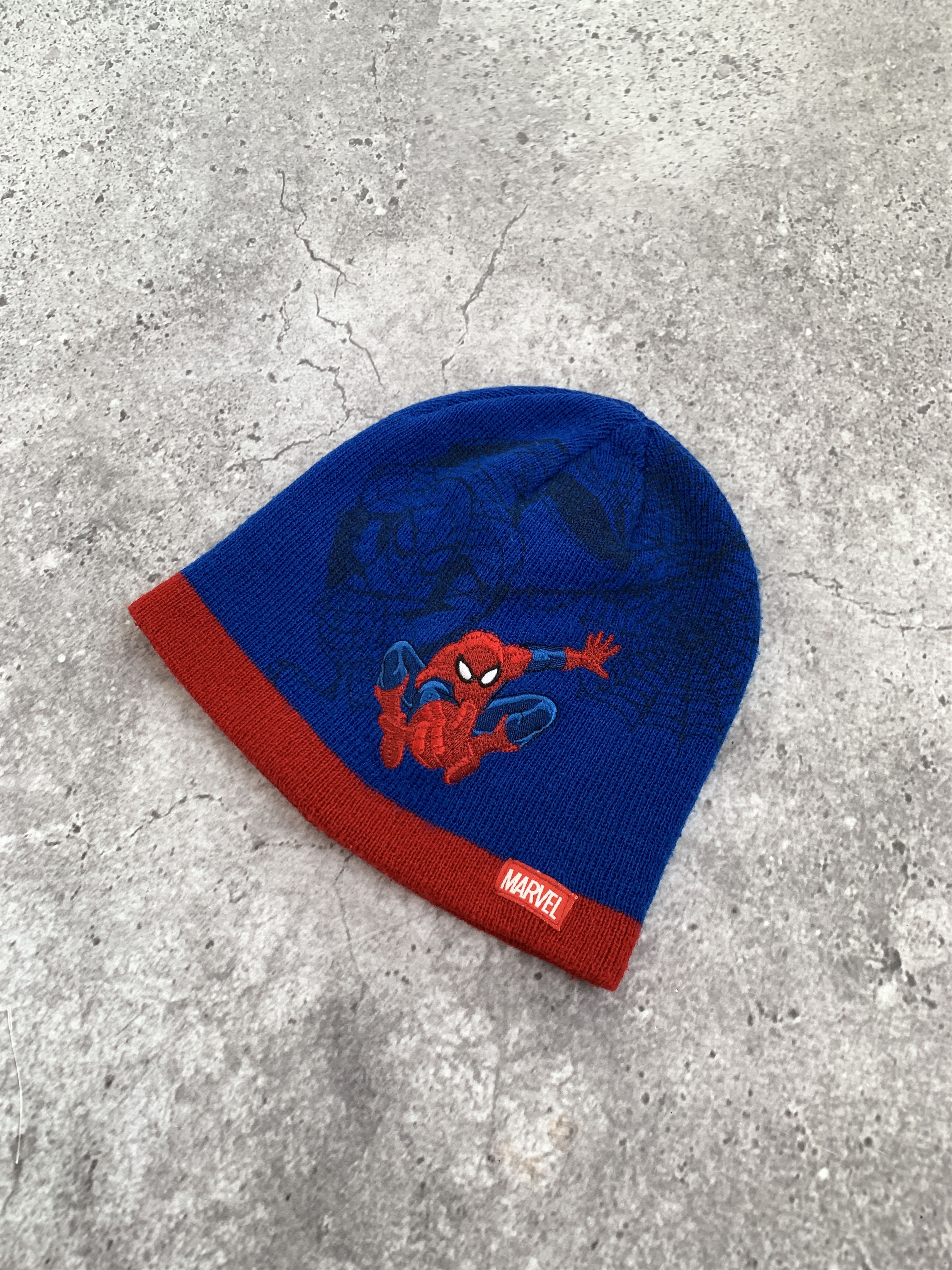 Marvel Comics Vintage Spider Man 90s Embroidered Marvel Beanie Winter Hat Size ONE SIZE - 3 Thumbnail