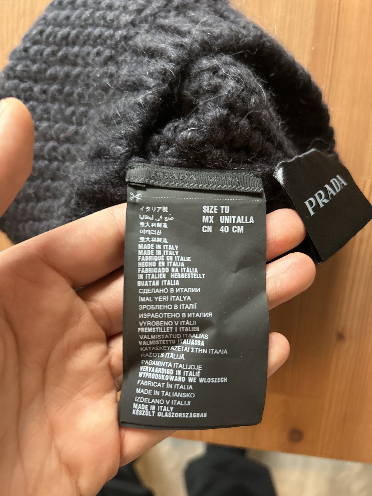 Prada Wool/Alpaca Blend Beanie Size ONE SIZE - 7 Thumbnail