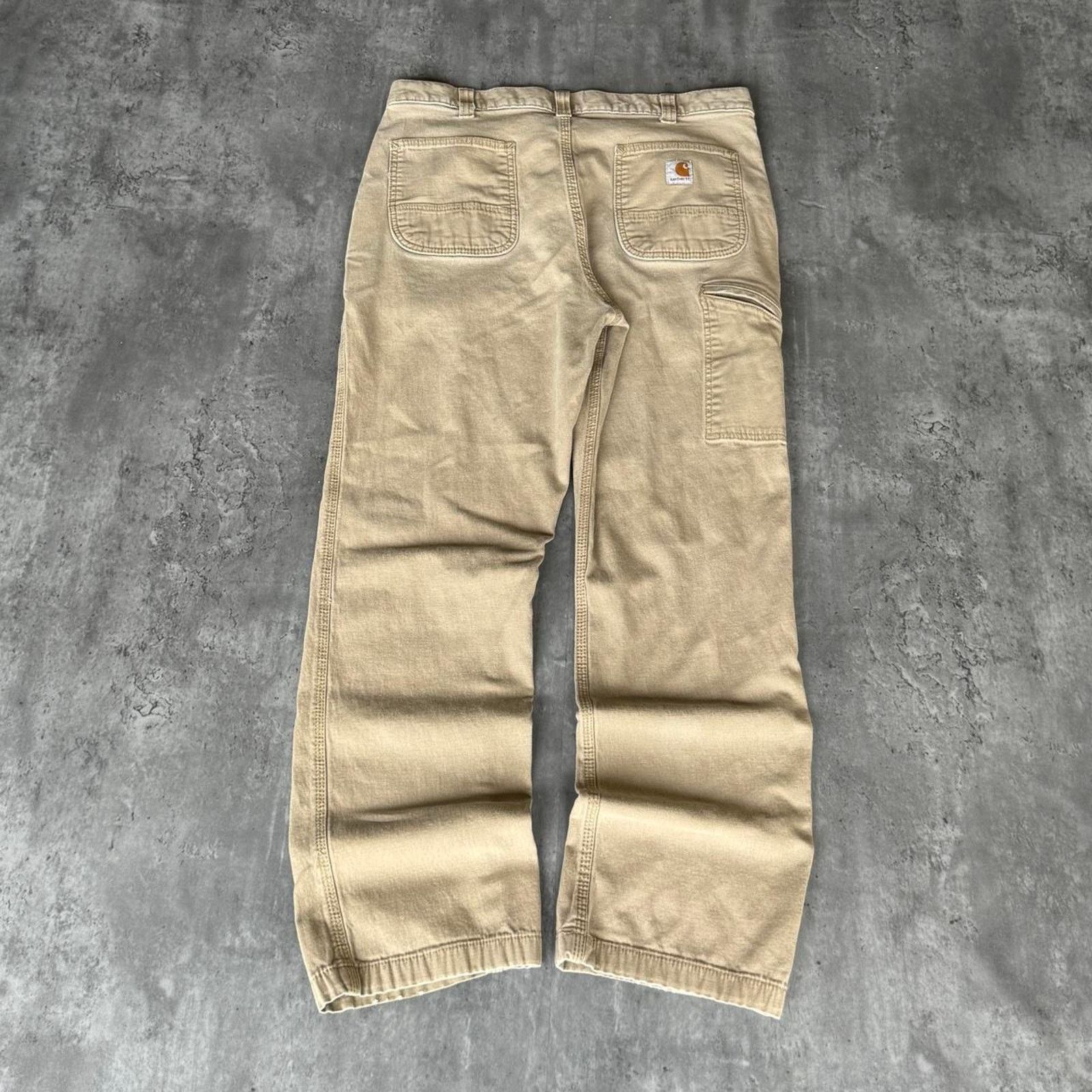 Carhartt × Carhartt Wip × Vintage Vintage Y2K Carhartt Baggy Carpenter Skater Cyber Tech Pants Size US 36 / EU 52 - 1 Thumbnail