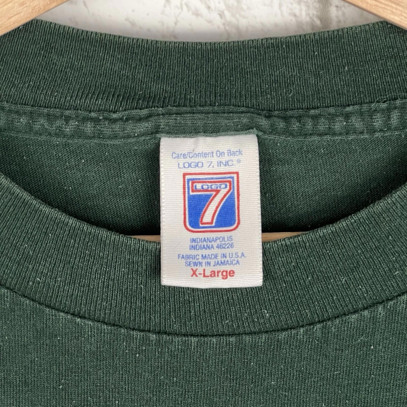 Logo 7 Vintage 90s Green Bay Packers NFL Football Green T Shirt XL Size US XL / EU 56 / 4 - 3 Thumbnail