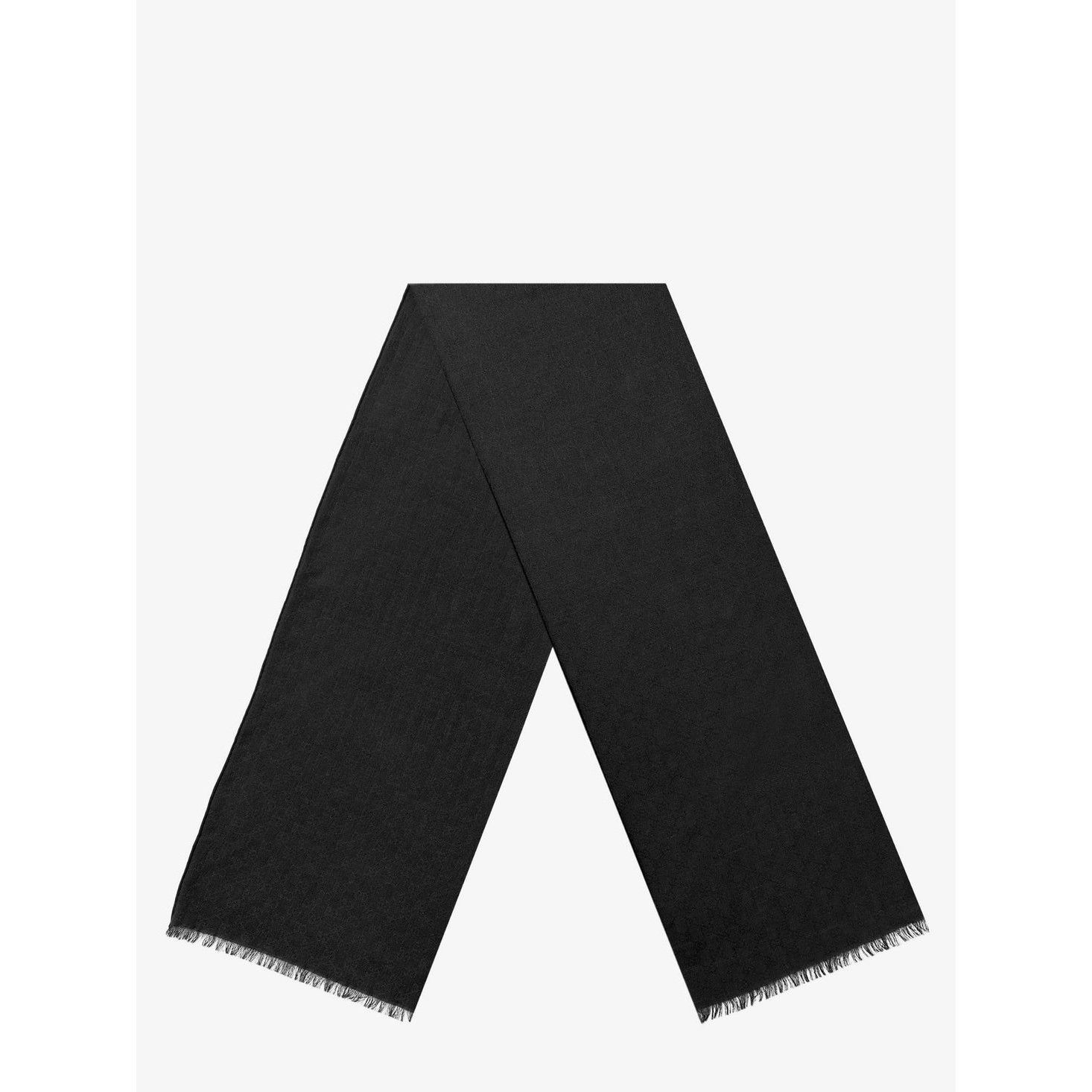 Gucci GUCCI Black Silk/Wool Scarf New & Authentic Size ONE SIZE - 1 Preview