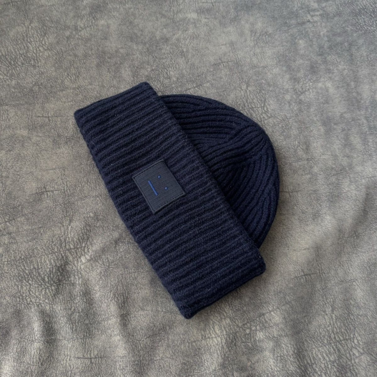 Acne Studios ACNE STUDIOS PANSY N FACE LOGO PAW 18 WINTER WOOL BEANIE HAT Size ONE SIZE - 2 Thumbnail