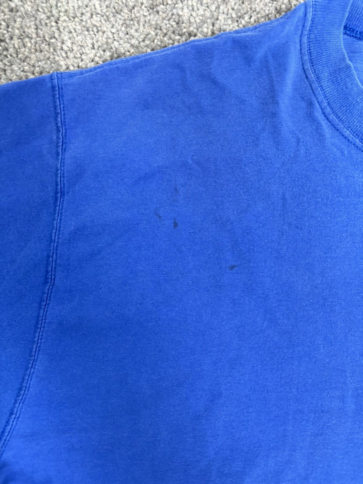 Russell Athletic × Vintage Vintage 90s made in usa russell athletic blue pocket tshirt Size US XL / EU 56 / 4 - 2 Thumbnail