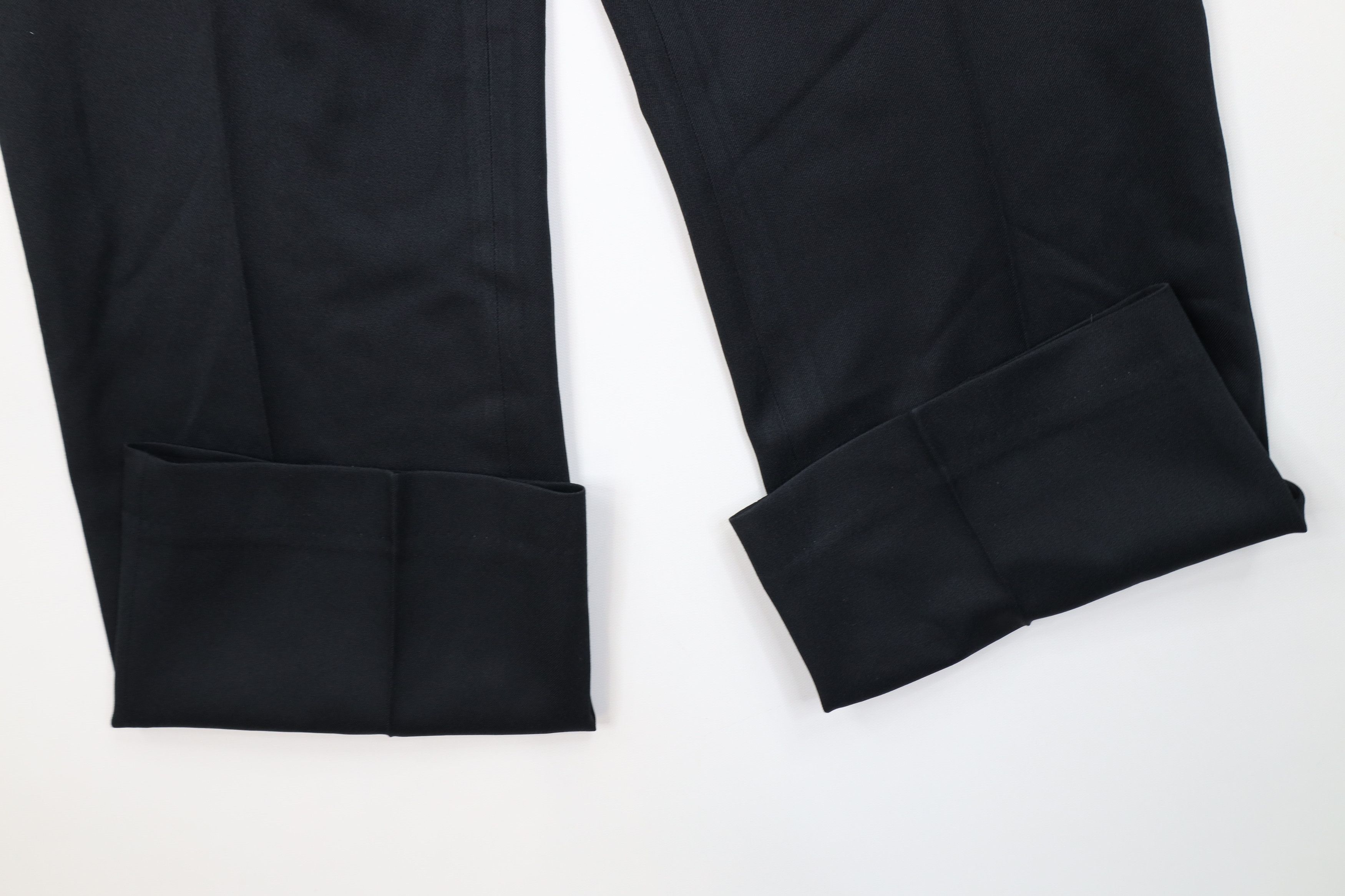Vintage Vintage 70s Streetwear Knit Wide Leg Chino Pants Black USA Size US 34 / EU 50 - 5 Thumbnail