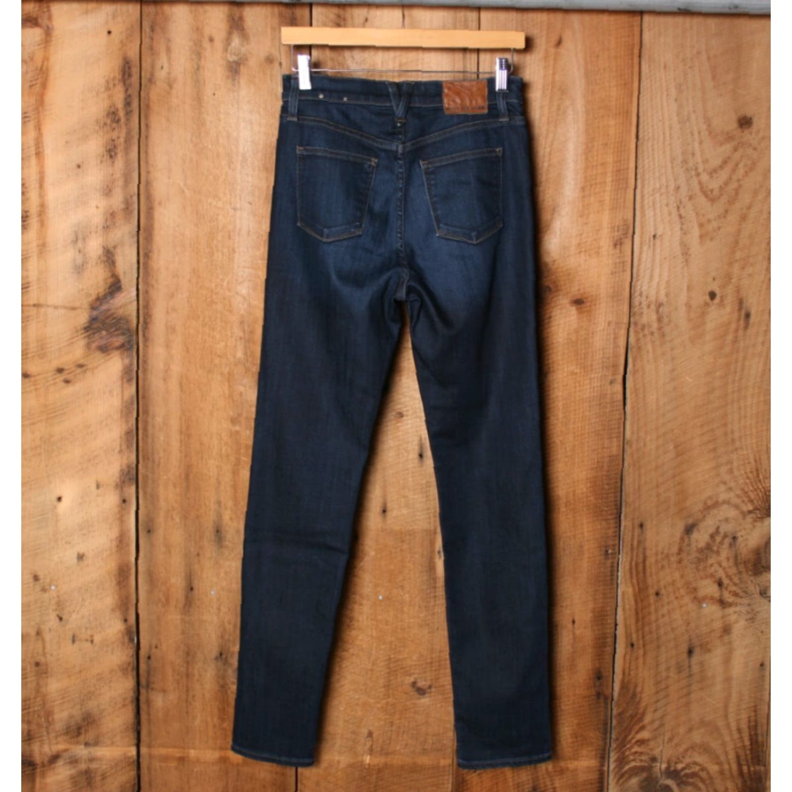 Vintage POINT SUR Blue Stretch Denim High Rise Skinny Jeans Sz. 27 - Made in USA Womens Jeans Size 27" / US 4 / IT 40 - 3 Thumbnail