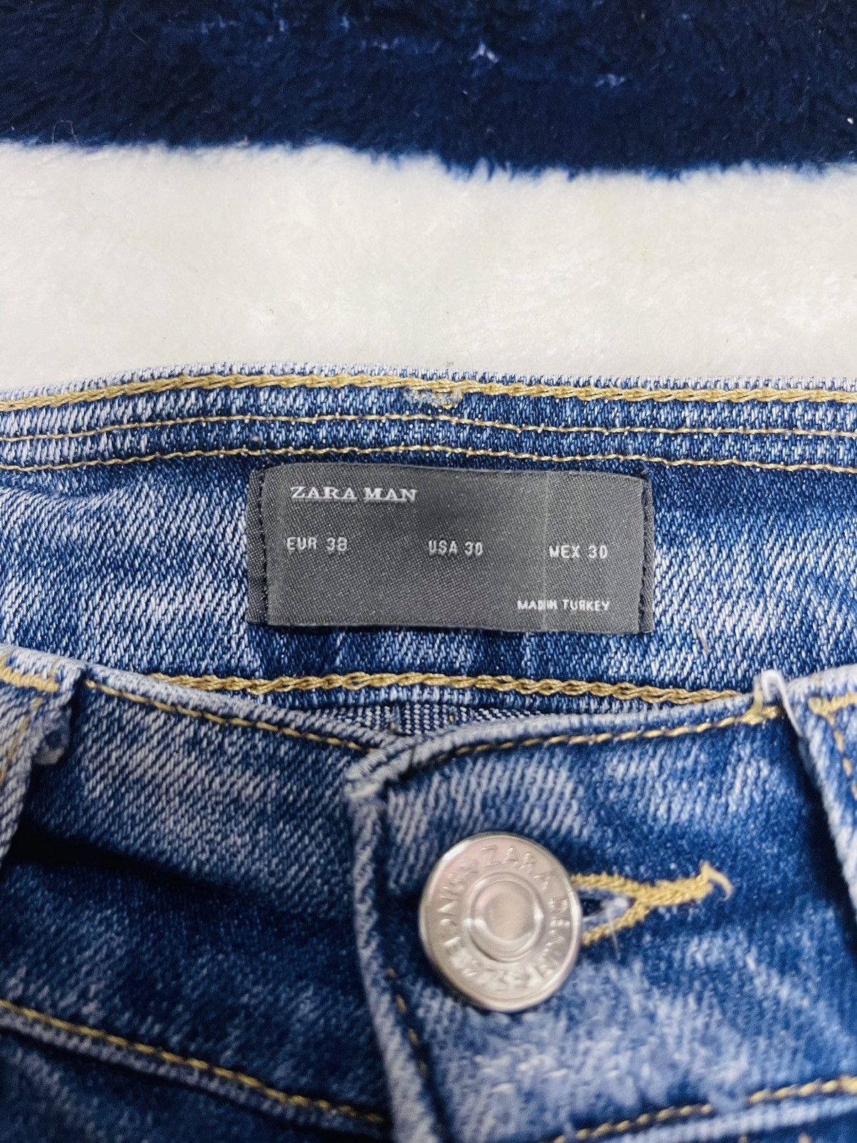 Zara Distressed Zara Man Jeans (11) Size US 28 / EU 44 - 3 Thumbnail