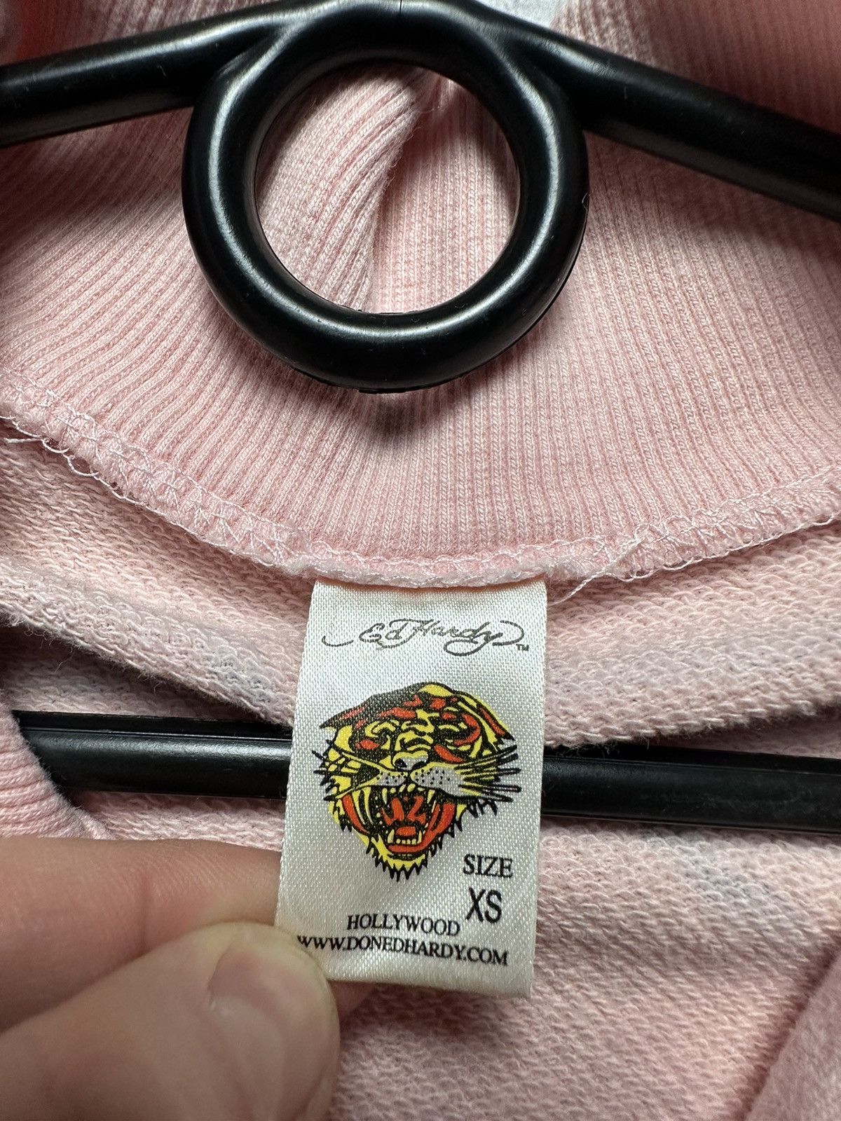Ed Hardy × Vintage Vintage Ed Hardy zip hoodie jacket logo rare size Women’s Xs Size XS / US 0-2 / IT 36-38 - 6 Thumbnail