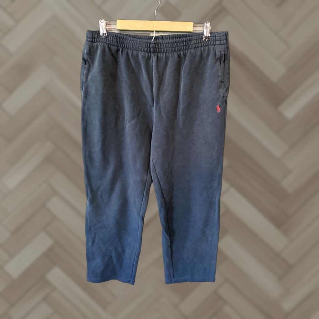 Polo Ralph Lauren VINTAGE Polo Ralph Lauren Y2K Mens Black Ribbed Sweatpants L/Regular Size Large Pants Activewear Mens Size US L / EU 52-54 / 3 - 1 Thumbnail