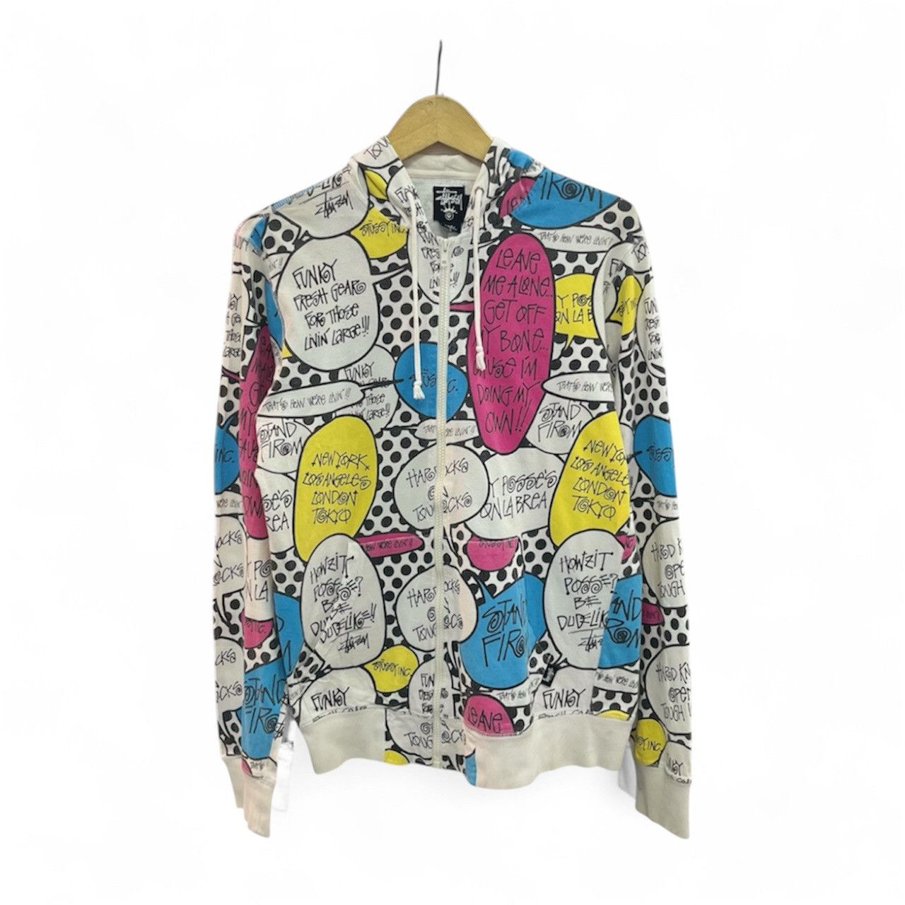 Stussy Stussy Speech Bubble Full Print Zip Hoodie Size US S / EU 44-46 / 1 - 1 Thumbnail