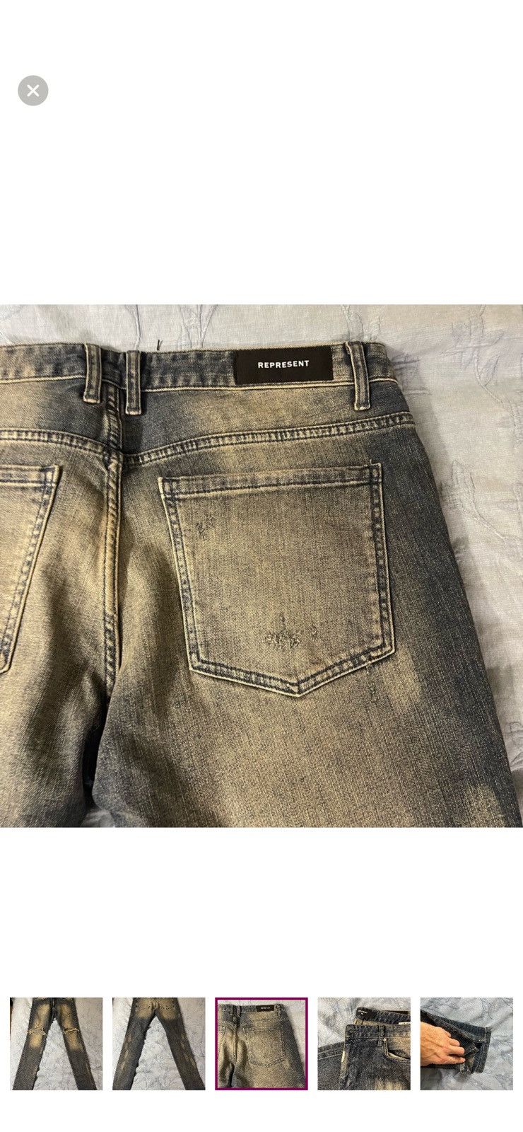 Represent Clo. Mens Represent Clothing skinny jeans Size US 36 / EU 52 - 3 Thumbnail