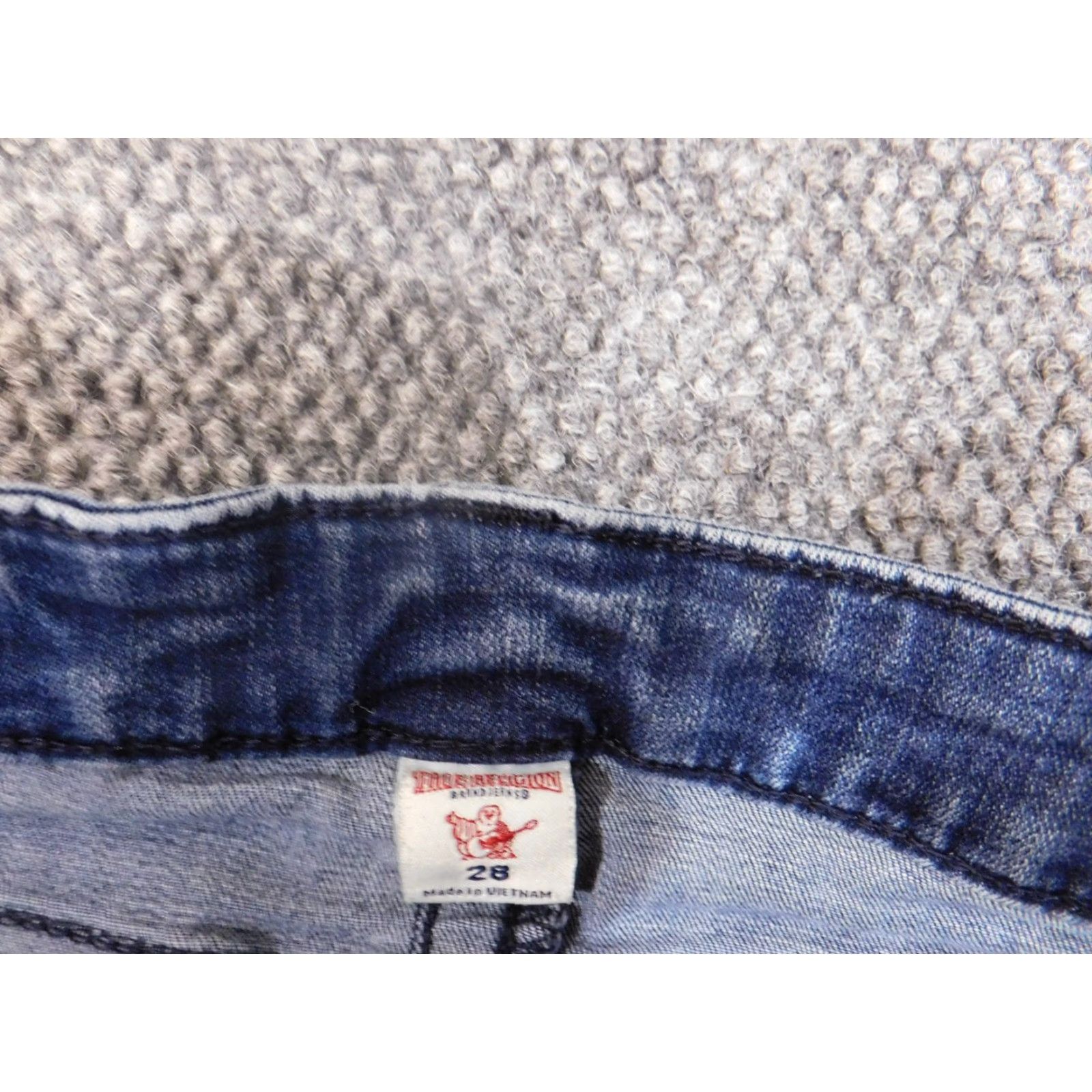 True Religion true religion jeans Women Skinny Jeans 28 Blue Denim Zip Ankle Stretch Vintage Cowboy 28in Inseam Womens Size 26" / US 2 / IT 38 - 3 Thumbnail