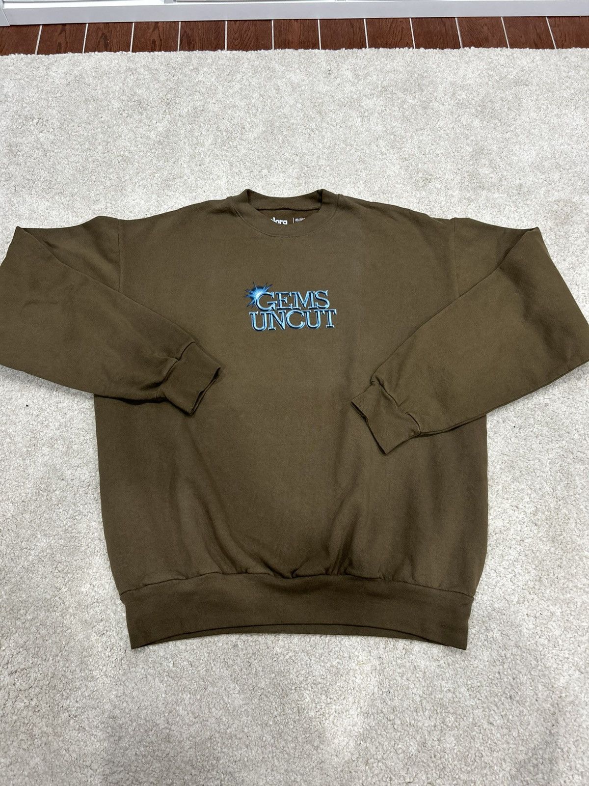 A24 Uncut gems back embroidery crewneck sweater BROWN LARGE A24 Size US L / EU 52-54 / 3 - 2 Thumbnail