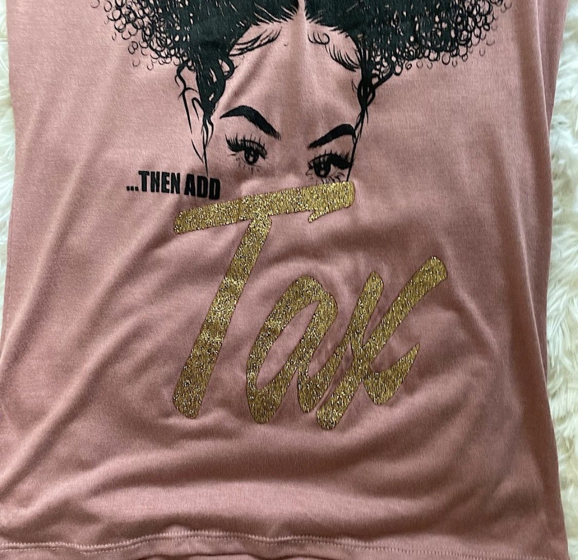Other HEATHER MAUVE SPARKLY GOLD EMBELLISHED TSHIRT TEE TOP Size M / US 6-8 / IT 42-44 - 3 Thumbnail
