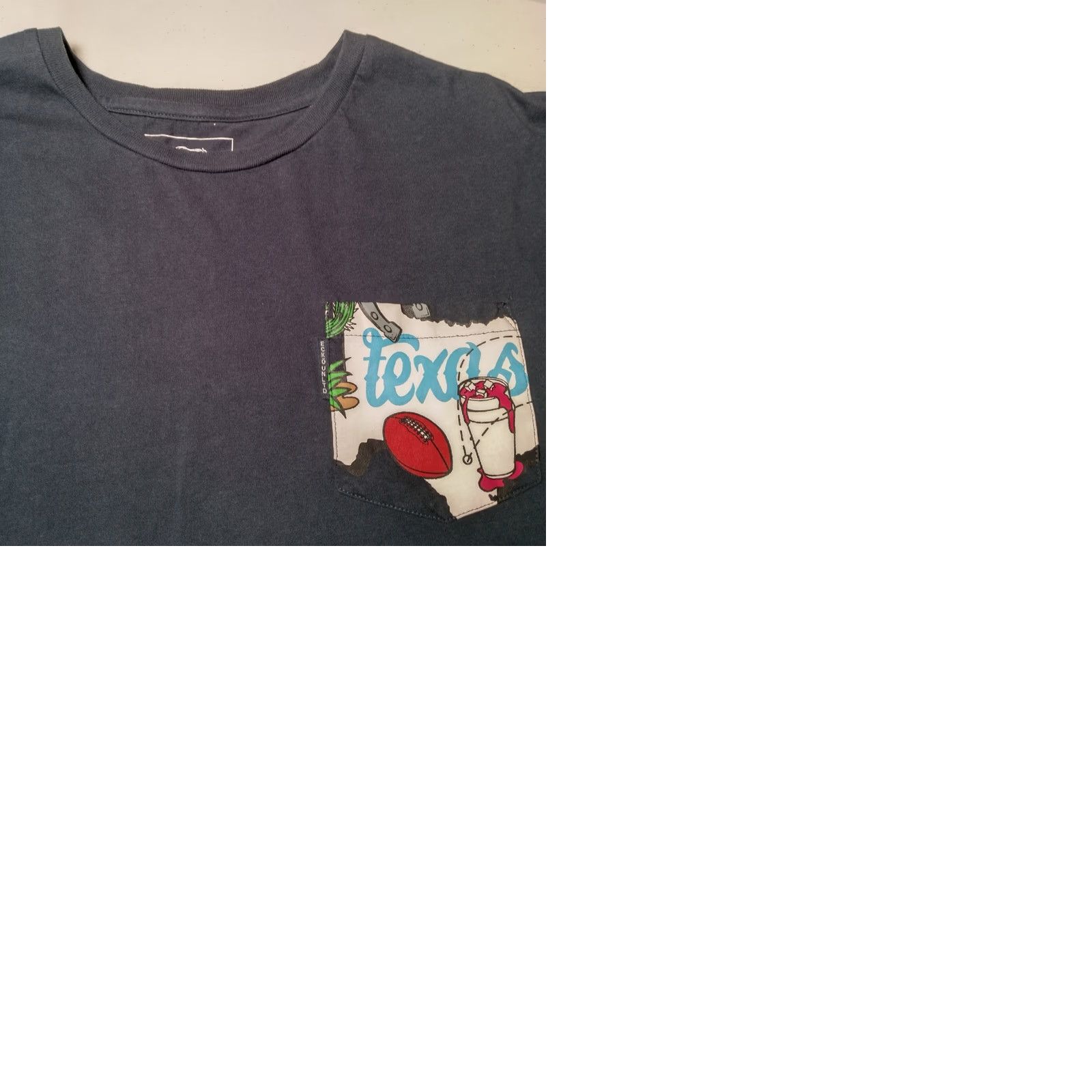Ecko Unltd. ECKO UNLTD Shirt Men XXL Texas State Blue Cactus Rhino Graphic Streetwear T-Shirt Size US XXL / EU 58 / 5 - 11 Thumbnail