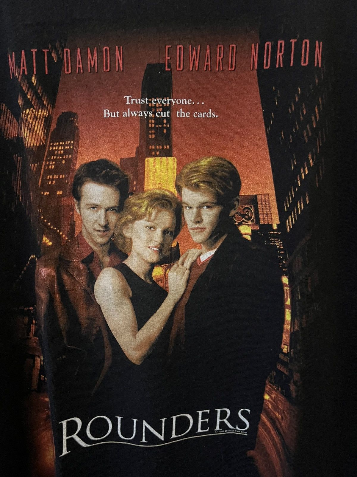 Vintage Vintage 1998 The Rounders Matt Damon Size US L / EU 52-54 / 3 - 4 Thumbnail