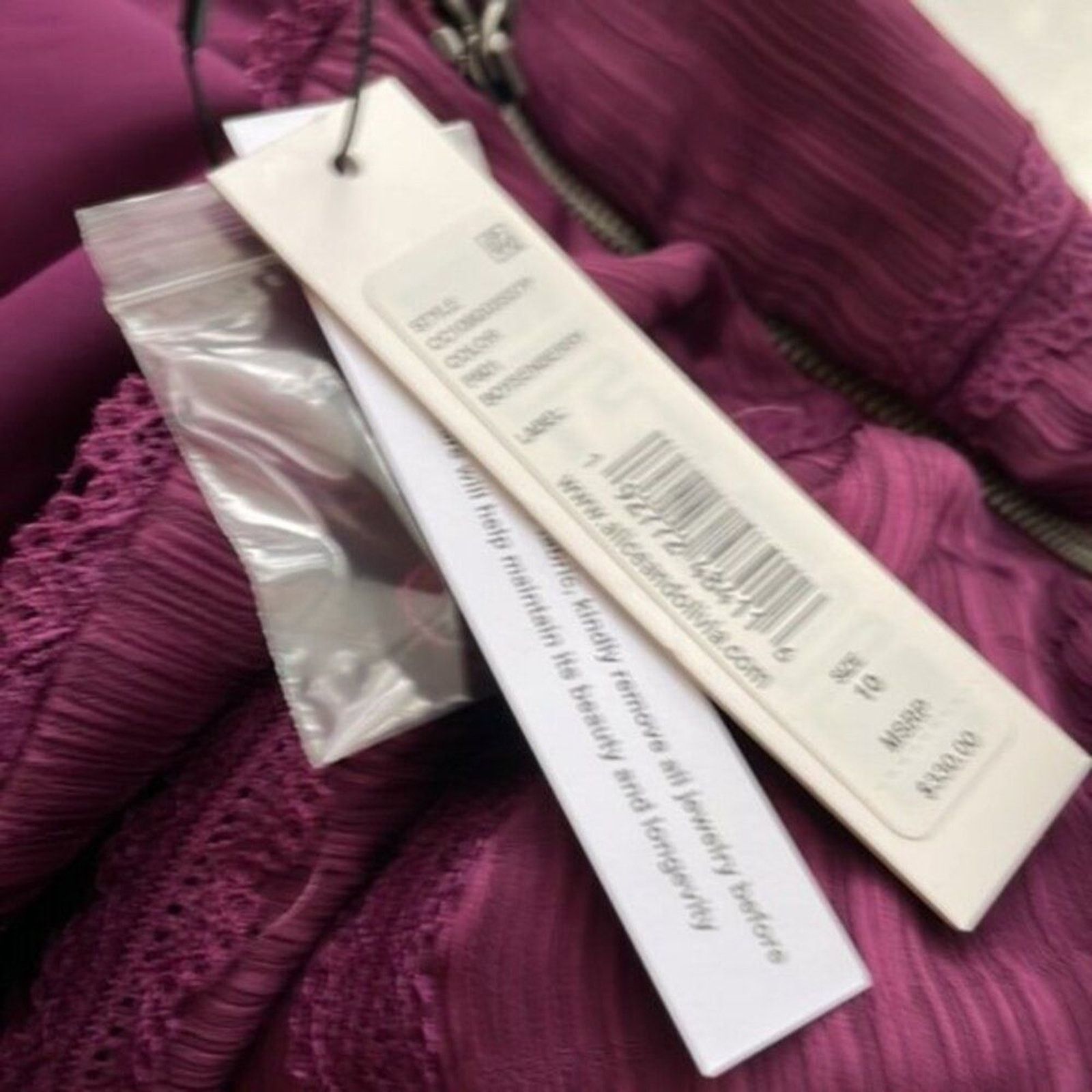 Alice + Olivia Alice + Olivia Genevieve Spaghetti Strap Dress Boysnberry 10 Size L / US 10 / IT 46 - 10 Thumbnail