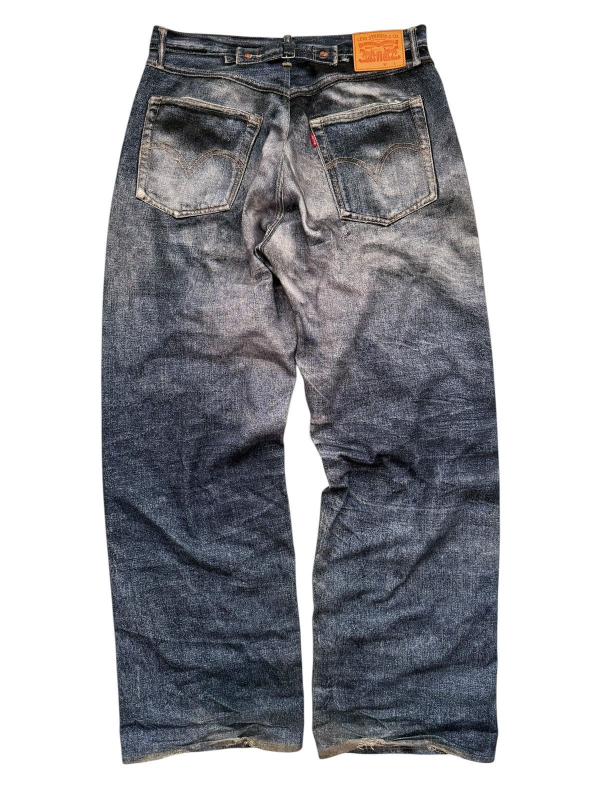 Junya Watanabe 2024 Trompe L’oeil Printed Belt Waist Denim Size US 34 / EU 50 - 2 Thumbnail
