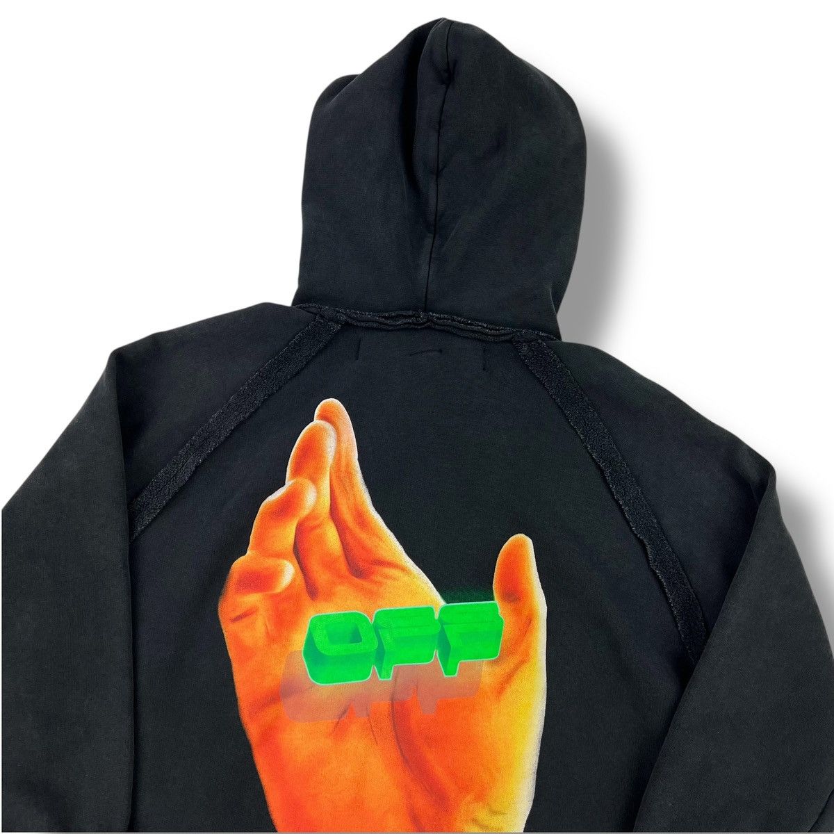 Off-White Off-White Hand Print Womens Hoodie Size S / US 4 / IT 40 - 1 Thumbnail