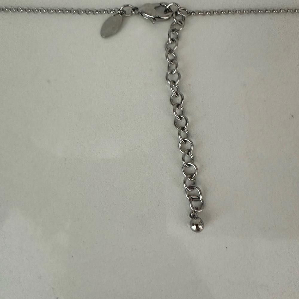 Chicos Chico’s Silver Multi-Color Blue Green Stone Long Necklace Size ONE SIZE - 9 Thumbnail