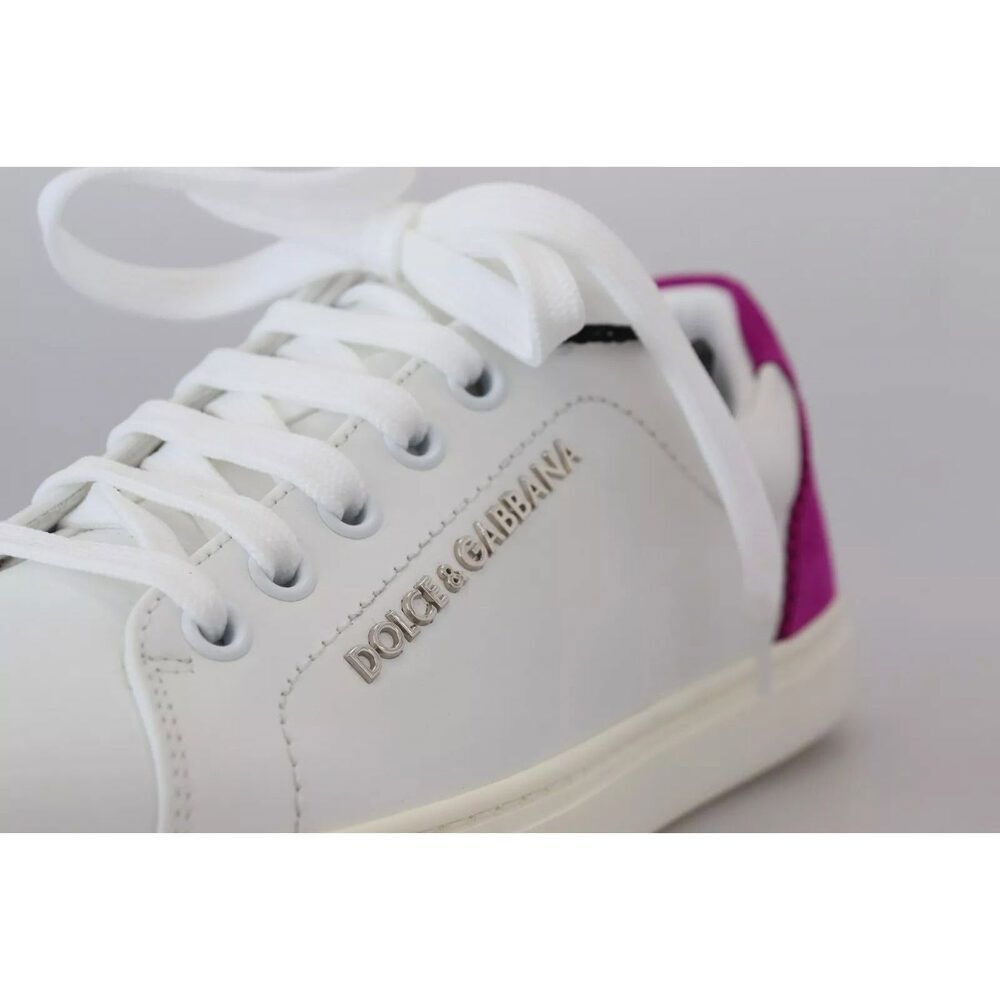 Dolce & Gabbana Dolce & Gabbana White Classic Sneakers Women Leather Shoes Size US 5 / IT 35 - 6 Thumbnail