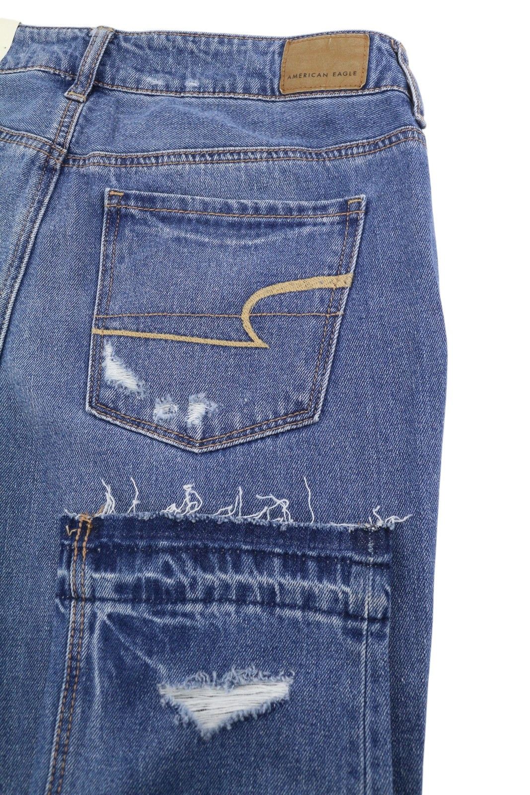 American Eagle Outfitters TOMGIRL W27 Shadow Patch Jeans 88995 Size 27" / US 4 / IT 40 - 5 Thumbnail