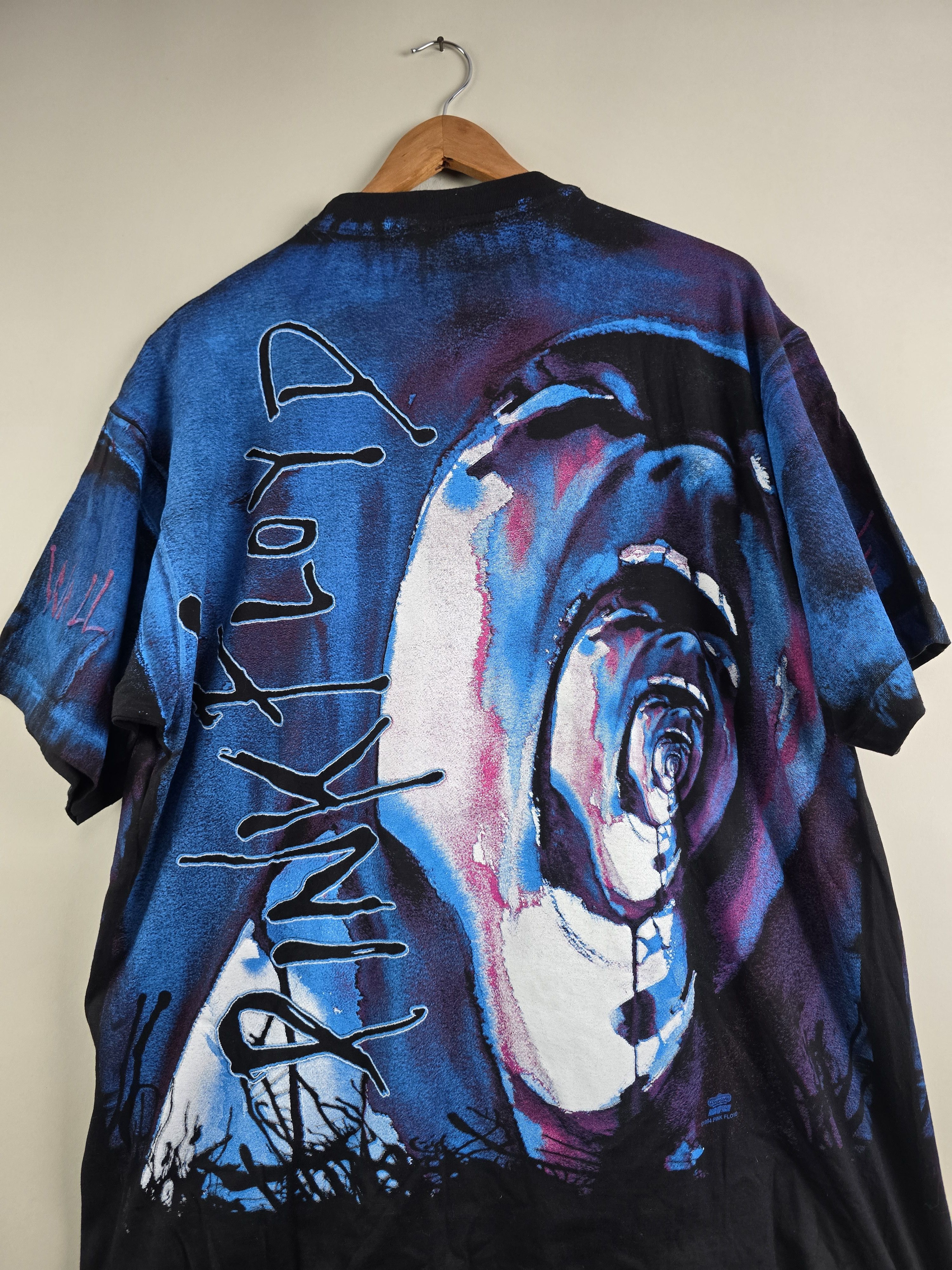 Band Tees × Pink Floyd × Vintage 1994 Pink Floyd The Wall All over print XL 23" 30.5" Size US XL / EU 56 / 4 - 8 Thumbnail