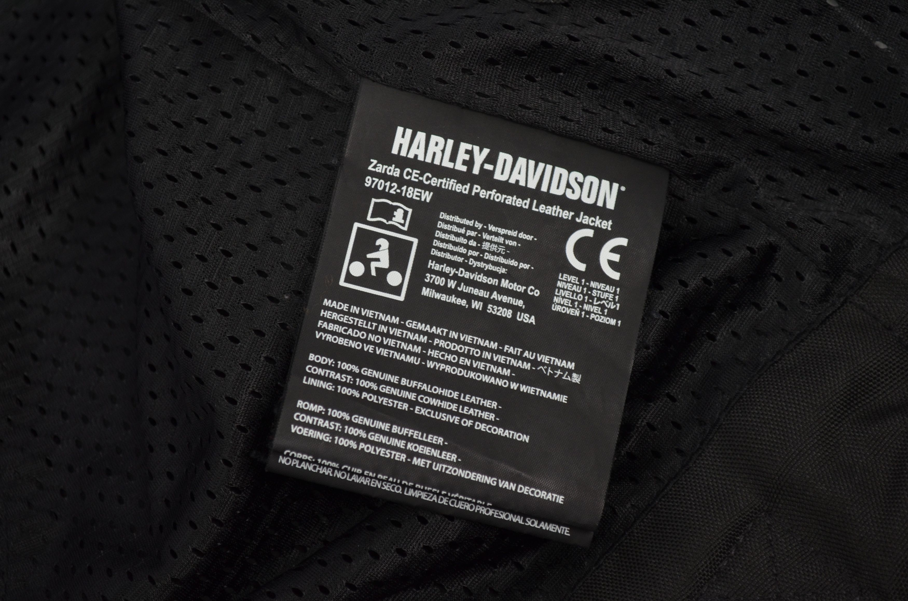 Harley Davidson Harley Davidson Zadar Womens Perforated Leather Biker Jacket Size L / US 10 / IT 46 - 19 Thumbnail