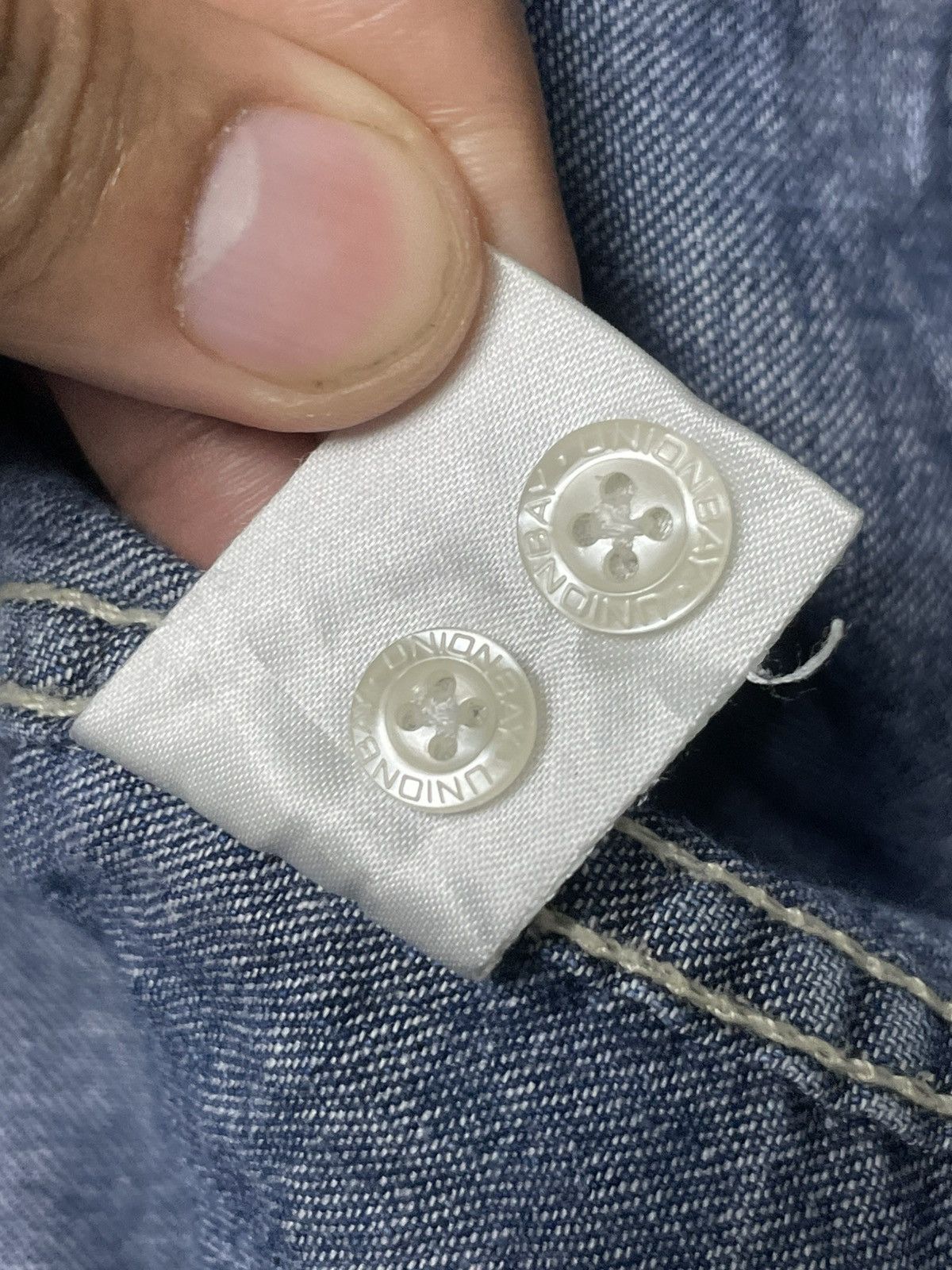 Japanese Brand × UNIONBAY × Vintage Vintage UNION BAY Button Up Denim Shirt (83) Size US L / EU 52-54 / 3 - 8 Thumbnail