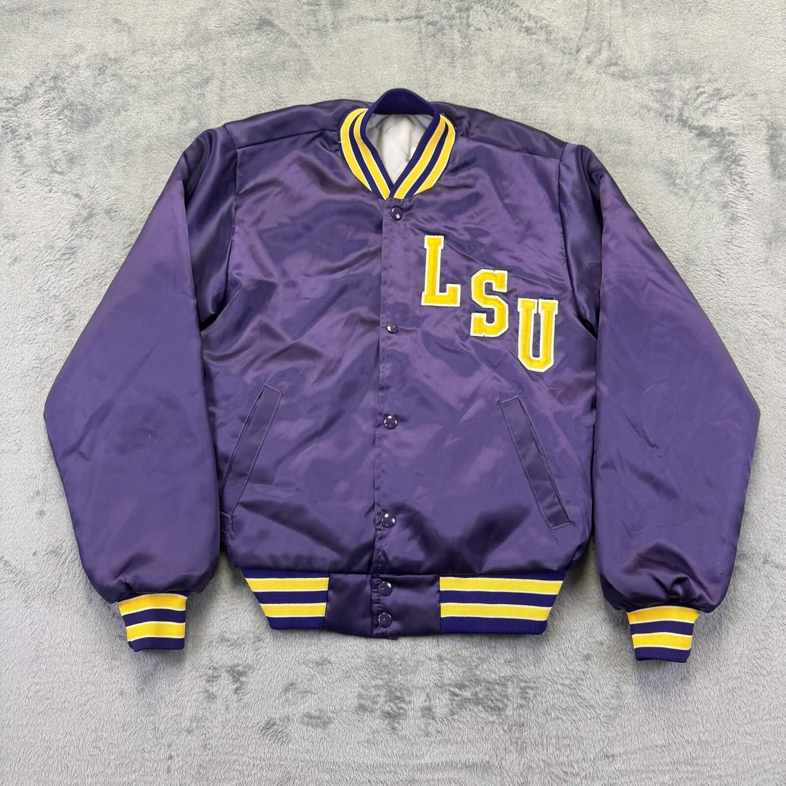 Other LSU Tigers Vintage Satin Bomber Jacket Size ONE SIZE - 1 Thumbnail