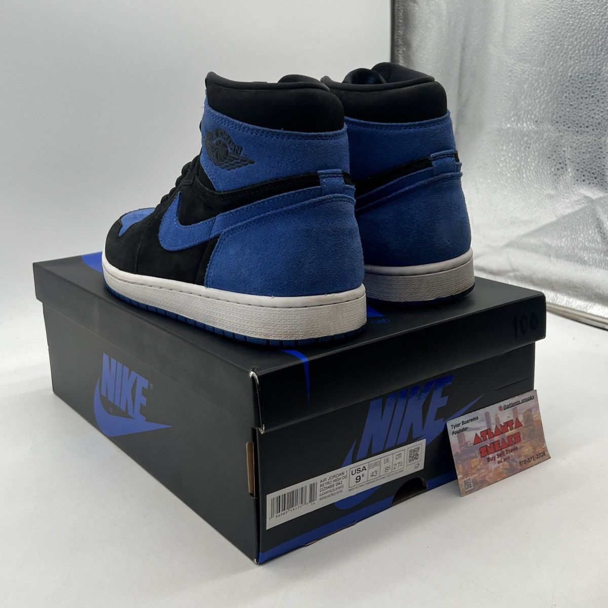 Nike Air Jordan 1 high Royal reimagined Size US 9.5 / EU 42-43 - 4 Thumbnail