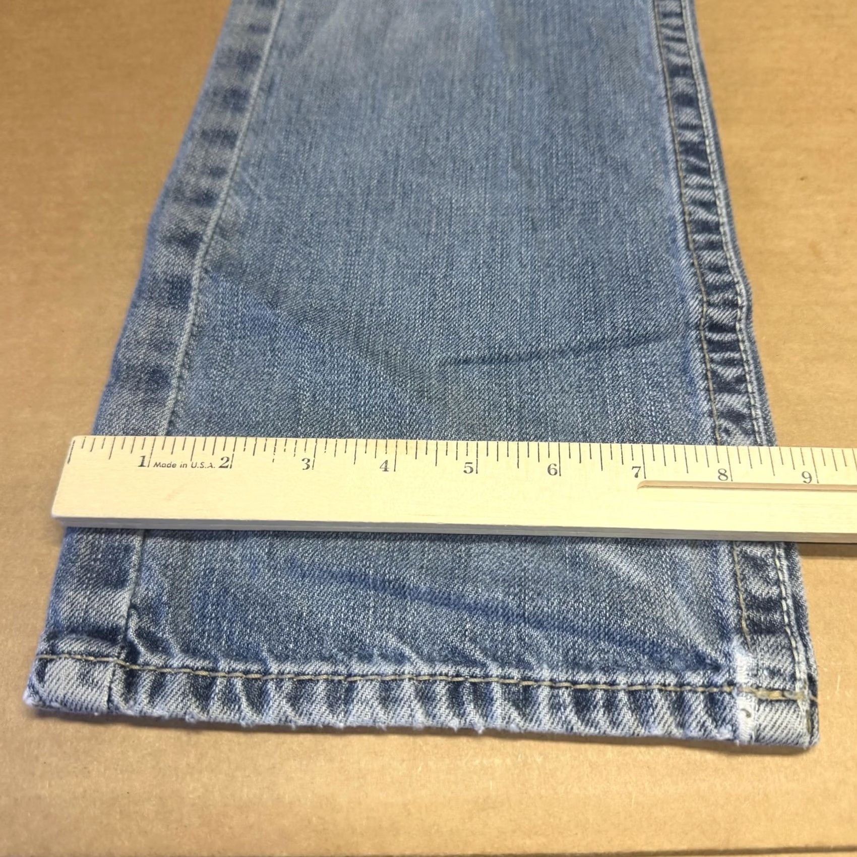 Ariat Ariat M5 Deadrun Arrowhead Straight Leg Jeans Mens 30x29 Blue Light Wash Denim Size US 30 / EU 46 - 6 Thumbnail