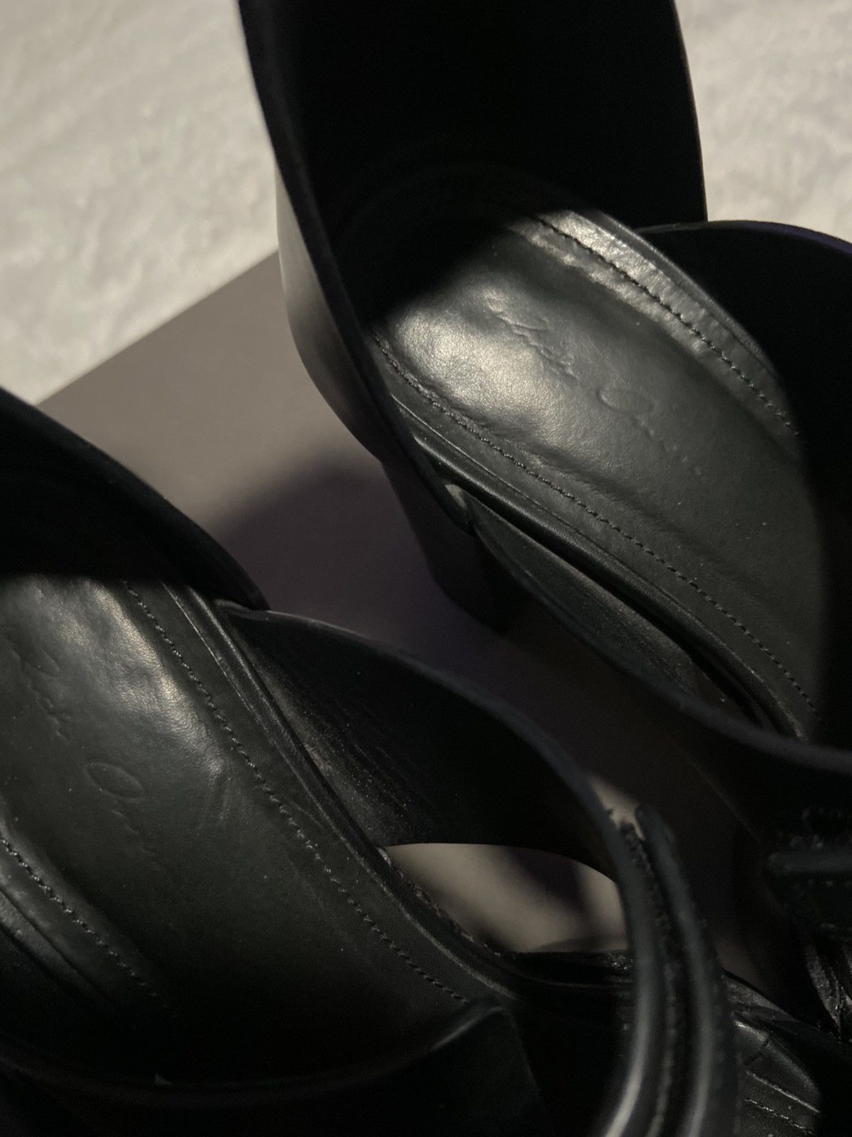 Rick Owens Rick Owens Kiss ankle strap platform heels Size US 8.5 / IT 38.5 - 14 Thumbnail