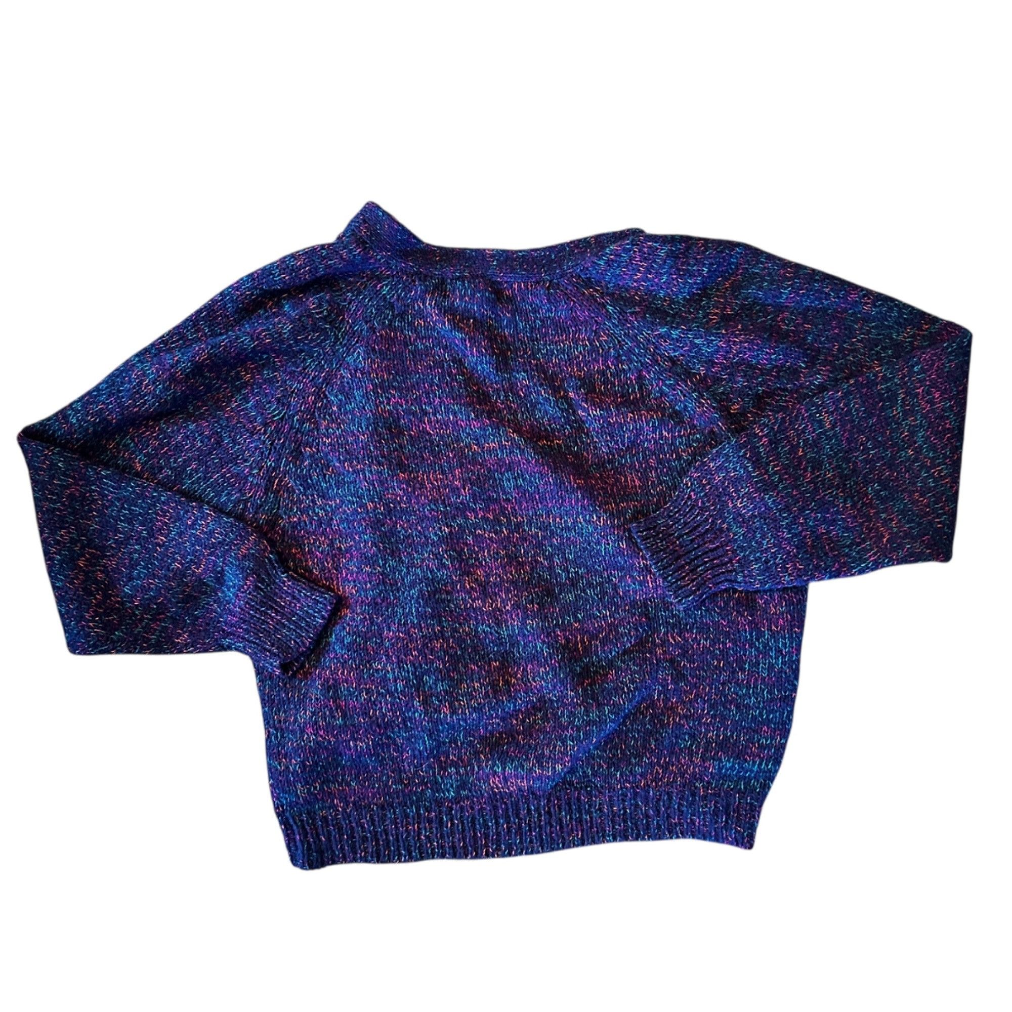 Vintage Vintage Victoria Jones Retro Speckled Cardigan Sweater Size L / US 10 / IT 46 - 6 Thumbnail