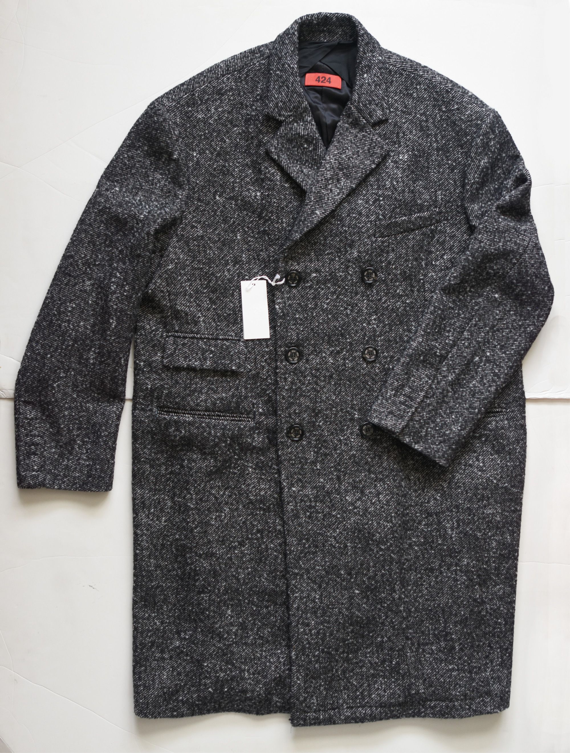 424 On Fairfax 424 Mens Double Breasted Coat 50 Oversize Made In