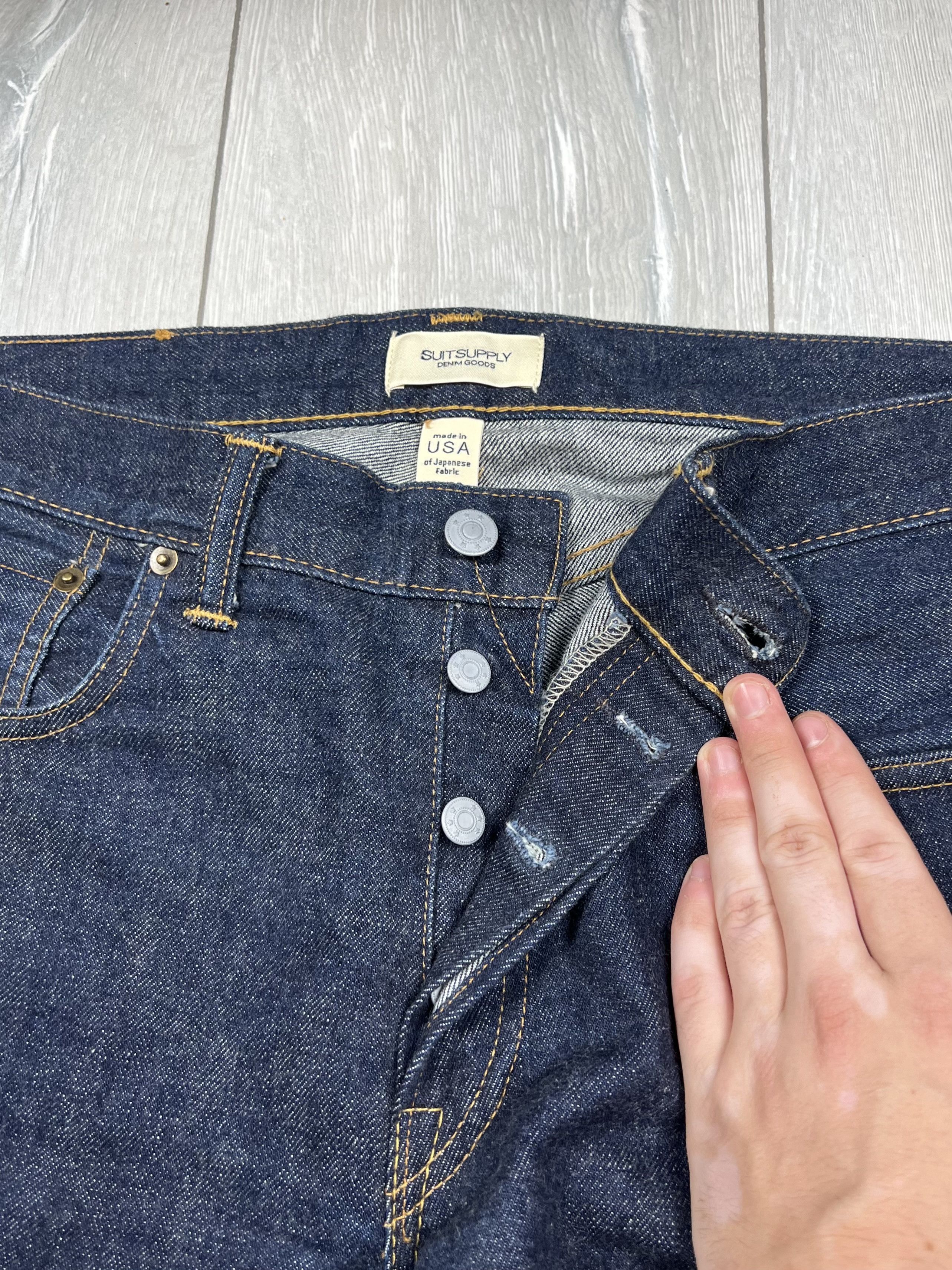 Suitsupply Suitsupply Japanese Selvage Denim Slim Fit Jeans Pants Size US 32 / EU 48 - 4 Thumbnail