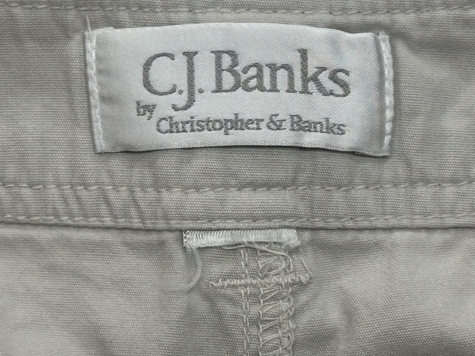 Other CJ Banks Flat Front Cargo Pocket Chino Shorts Beige Women 38 Size US 38 / EU 54 - 8 Thumbnail