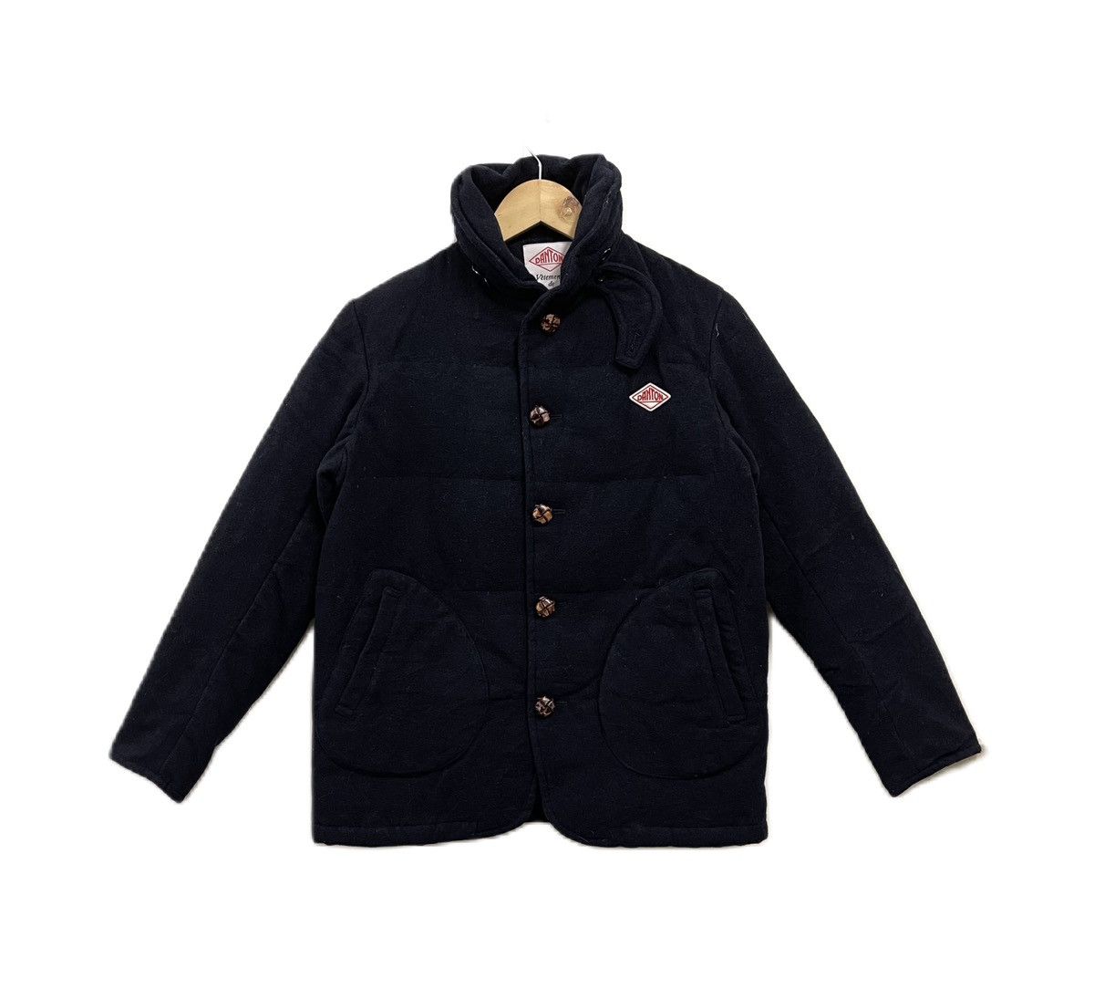 image of Beams Plus x Danton Vetemen X Beams Wool Jacket in Navy Blue, Men's (Size Medium)