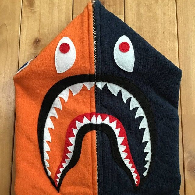 Bape BAPE Crazy color shark full zip hoodie a bathing ape Size US L / EU 52-54 / 3 - 3 Thumbnail