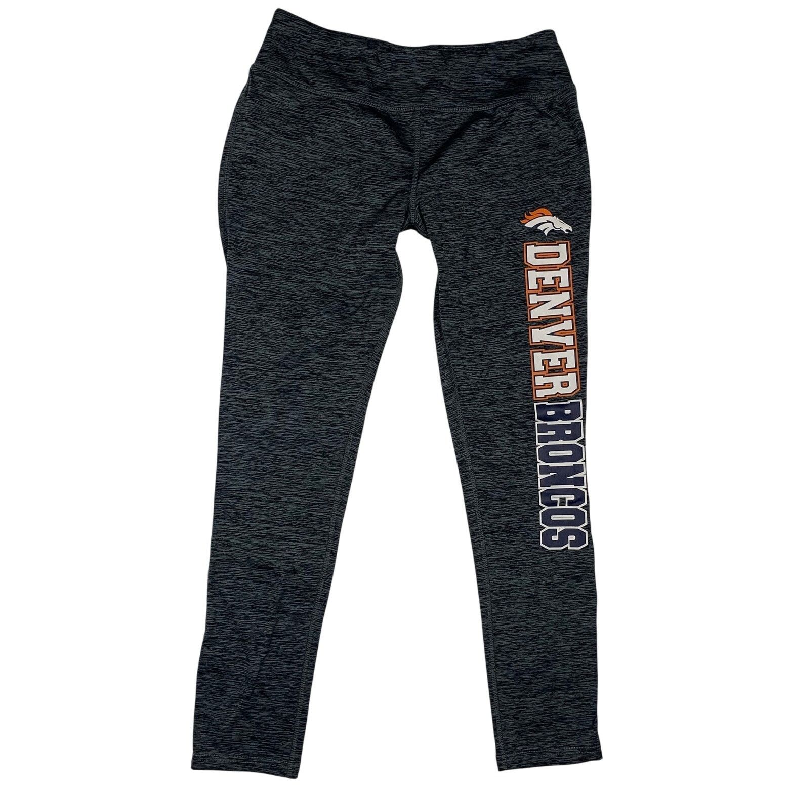 NFL NFL Denver Broncos Leggings Teen Medium (7/9) Gray Black Size 27" / US 4 / IT 40 - 1 Thumbnail
