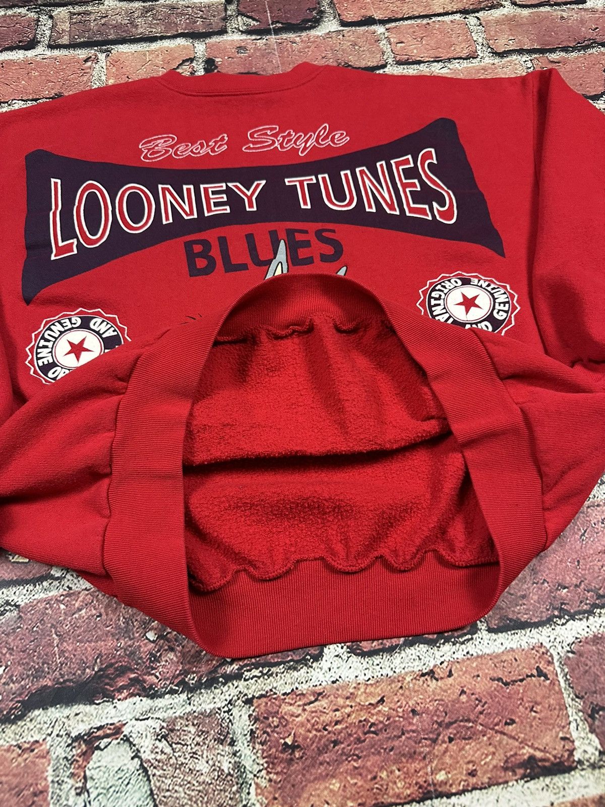 Vintage Vintage 90s Jerry Leigh Looney Tunes Sweatshirt Warner Bros Size US L / EU 52-54 / 3 - 8 Thumbnail