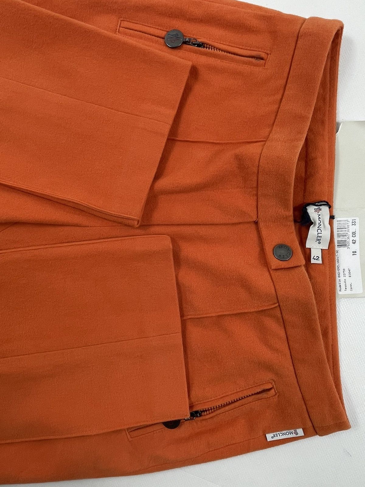 Moncler × Moncler Gamme Bleu × Moncler Grenoble BNWT Logo Tab Designer Fleece Zip-Pockets Trousers Casual Pants Size 28" / US 6 / IT 42 - 10 Thumbnail