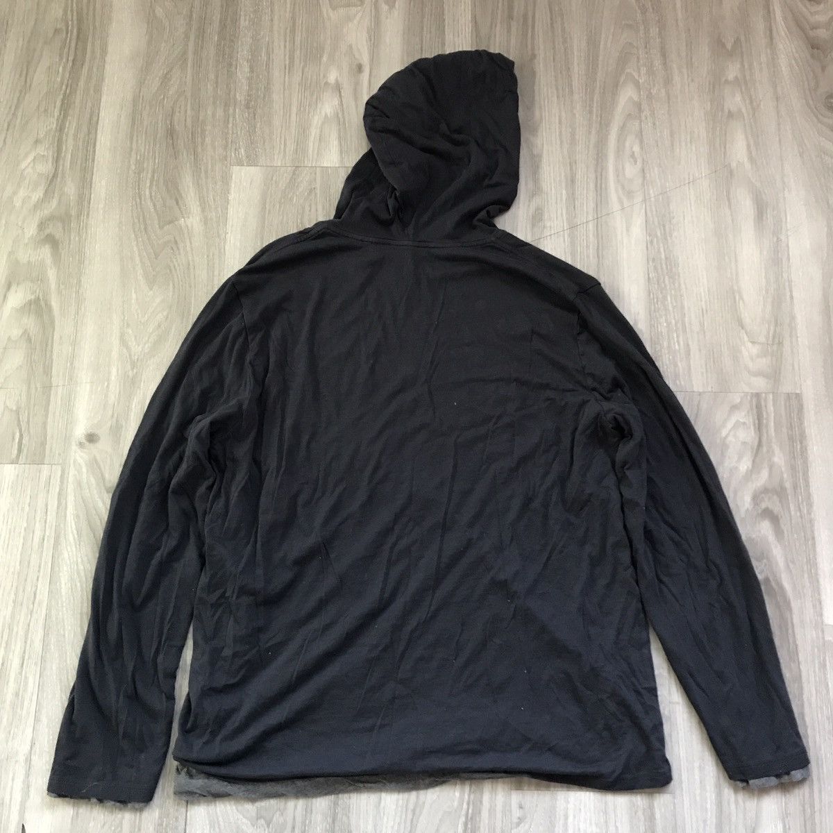 Vince Vince T Shirt Hooded Double Layer Black Gray L Size US L / EU 52-54 / 3 - 7 Thumbnail