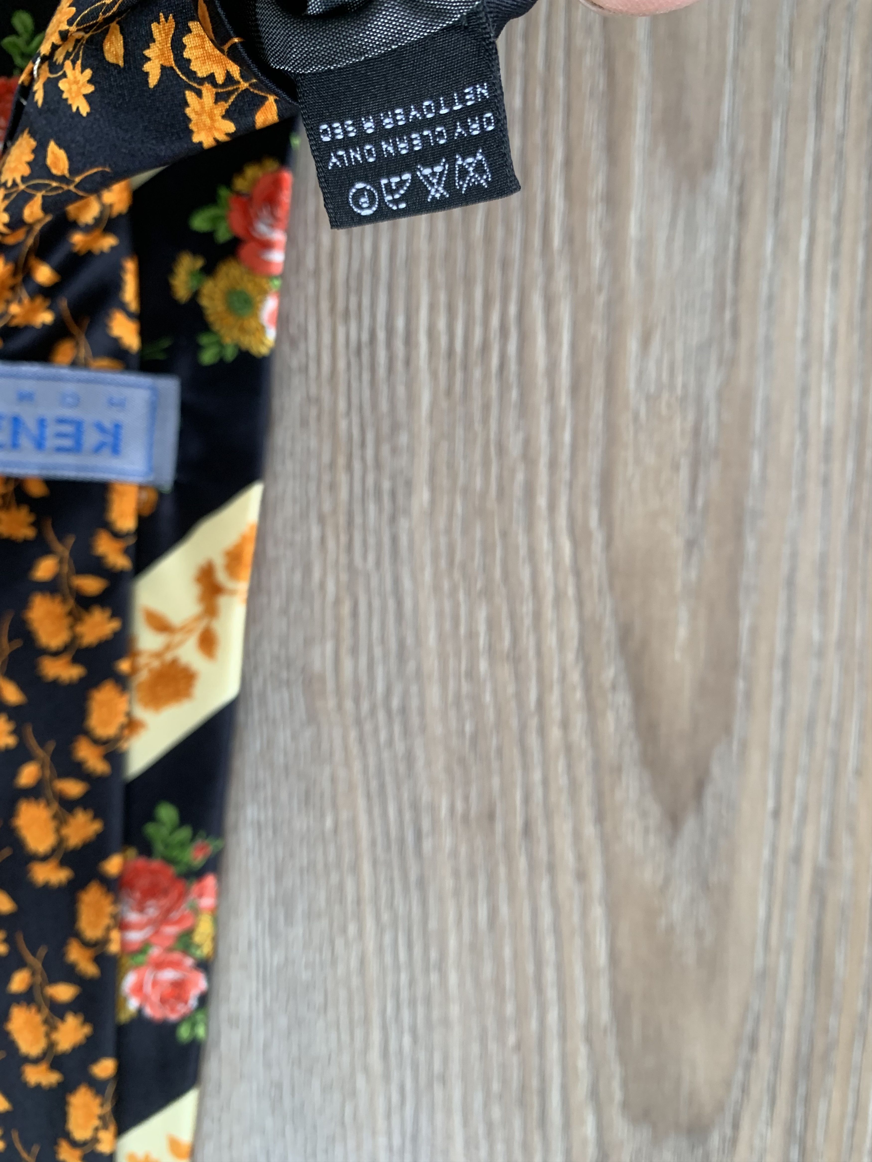 Kenzo Rare Kenzo Homme Italian Flower Printed Silk Tie Size ONE SIZE - 9 Thumbnail