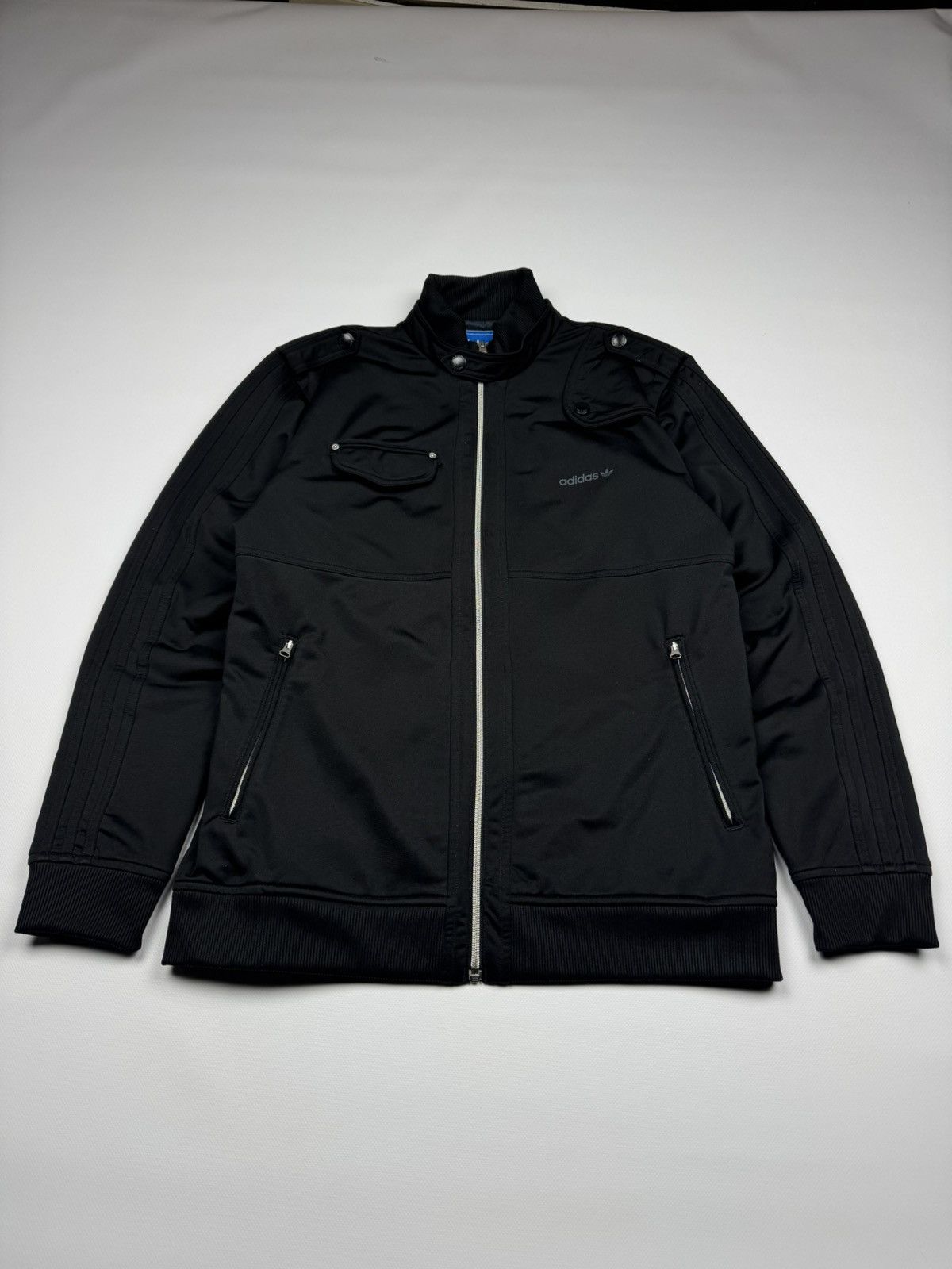 Adidas Vintgae Adidas Originals Black Track Jacket Size US L / EU 52-54 / 3 - 2 Thumbnail