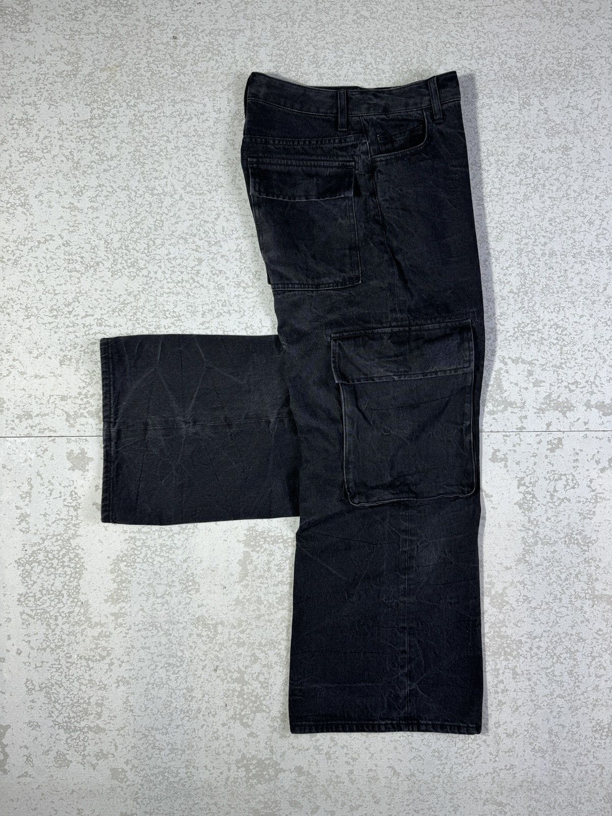 If Six Was Nine Baggy💥SLY JEANS Acid Cargo Pants Size US 29 - 8 Thumbnail