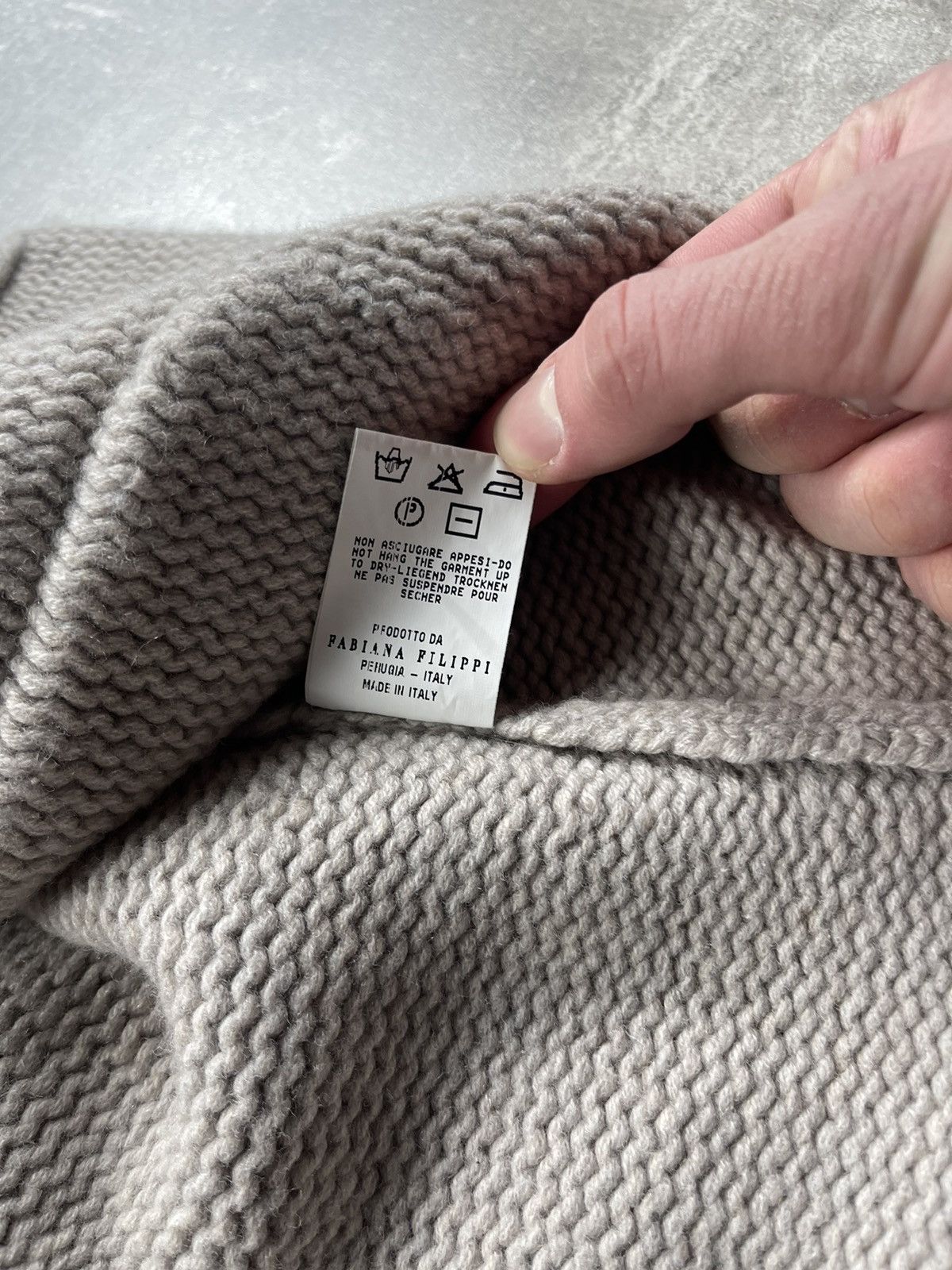 Fabiana Filippi Fabiana Filippi Knit Cardigan Wool Cashmere Blend Gray Size XL / US 12-14 / IT 48-50 - 14 Thumbnail