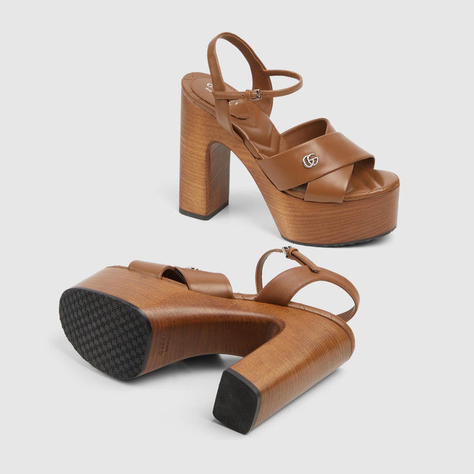 Gucci Gucci Double G Platform Sandals Size US 7.5 / IT 37.5 - 3 Thumbnail