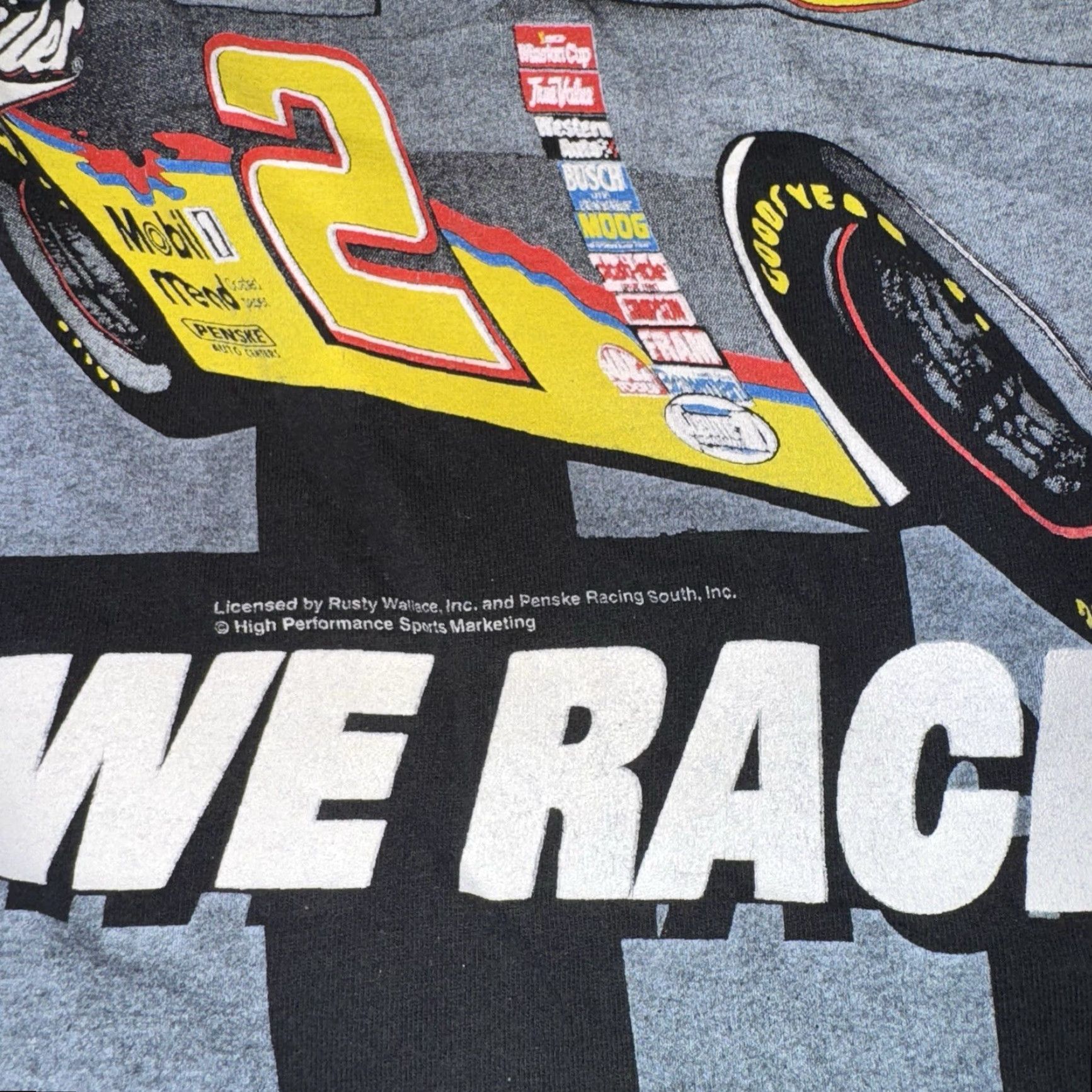 Chase Authentics VINTAGE Chase Authentics Nascar T-Shirt Mens Large AOP We Race For Beer 25 Yrs Rusty Wallace Black Size L Size US L / EU 52-54 / 3 - 5 Thumbnail
